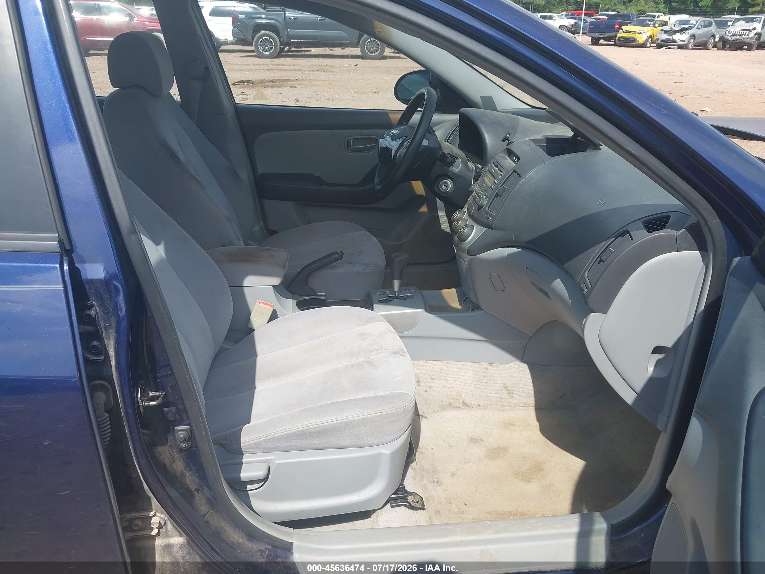 2007 Hyundai Elantra Gls/ltd/se Navy vin: KMHDU46D47U056190