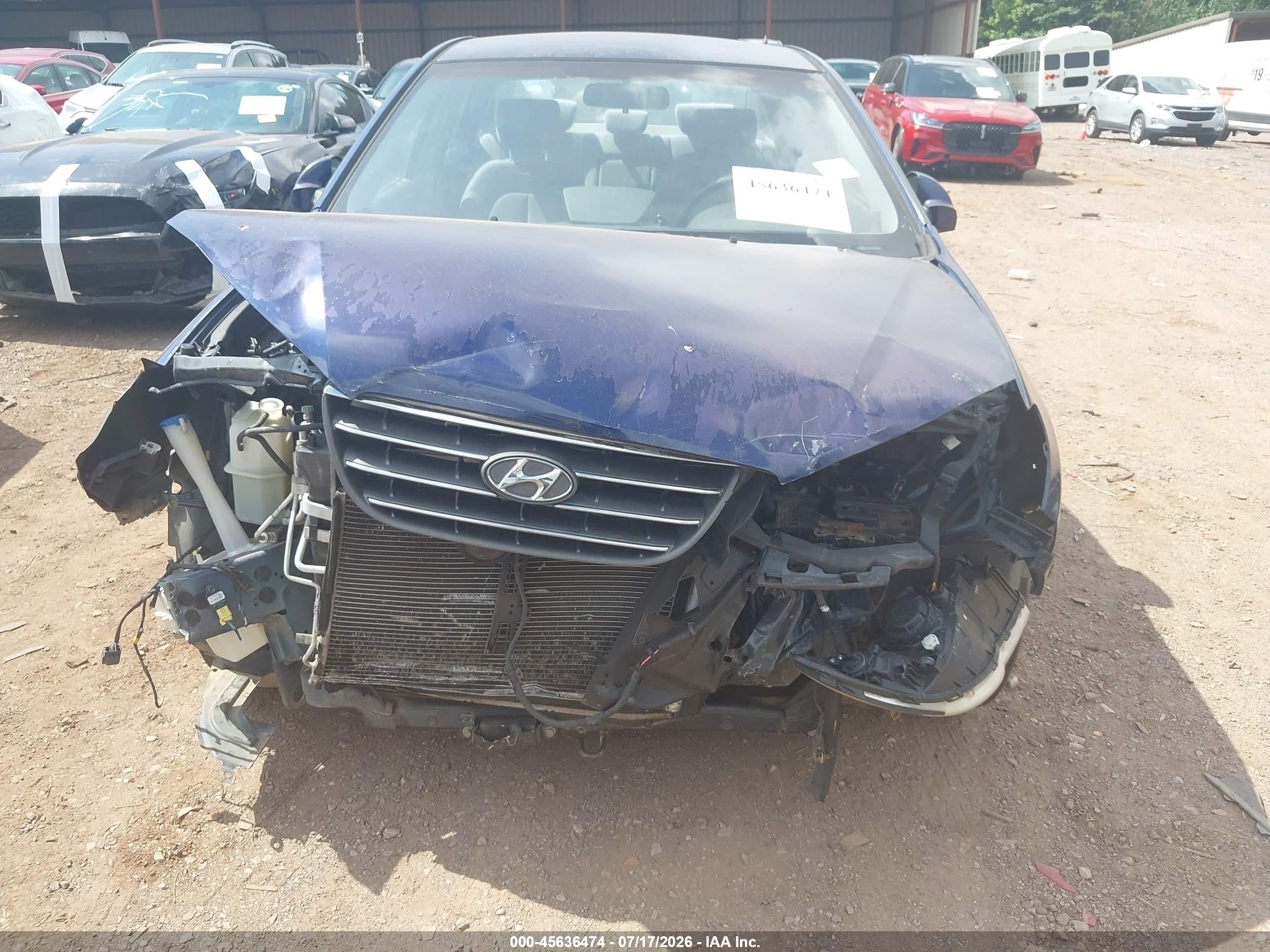 2007 Hyundai Elantra Gls/ltd/se Navy vin: KMHDU46D47U056190