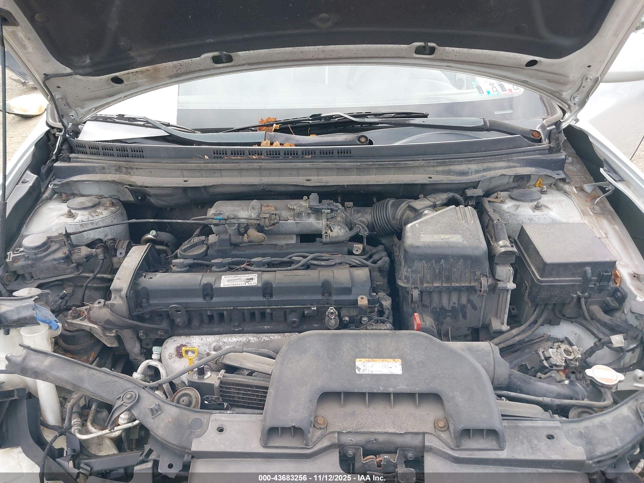 2007 Hyundai Elantra Gls/limited/se Silver vin: KMHDU46D47U122608