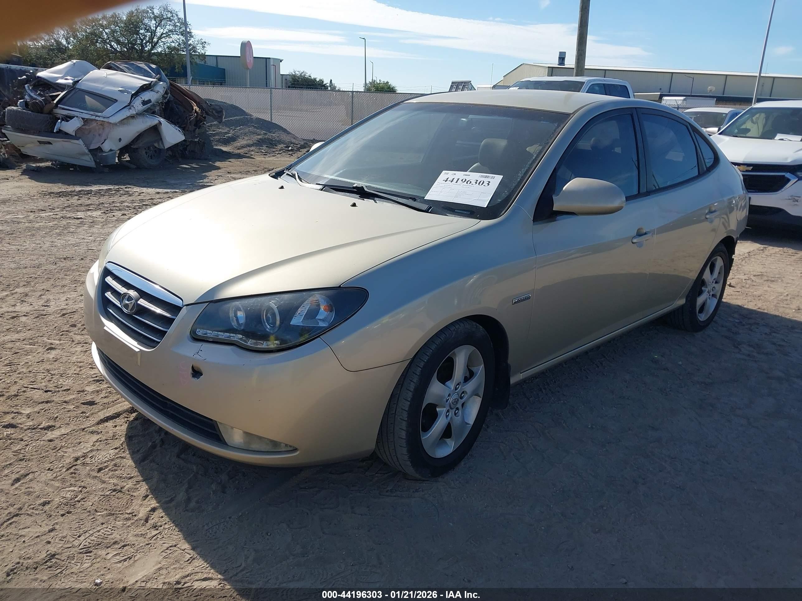 2007 Hyundai Elantra Gls/limited/se Pewter vin: KMHDU46D47U196661