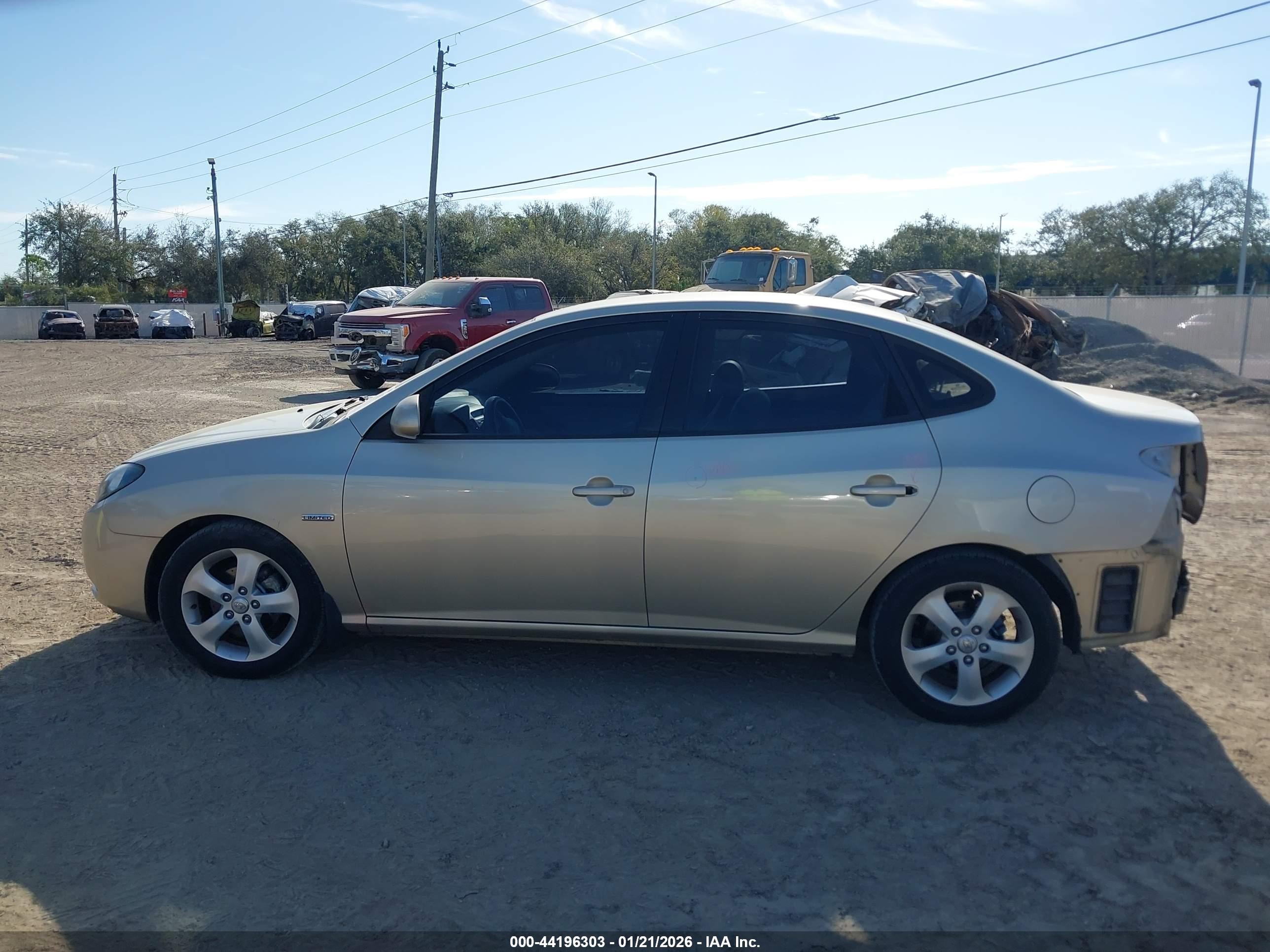 2007 Hyundai Elantra Gls/limited/se Pewter vin: KMHDU46D47U196661