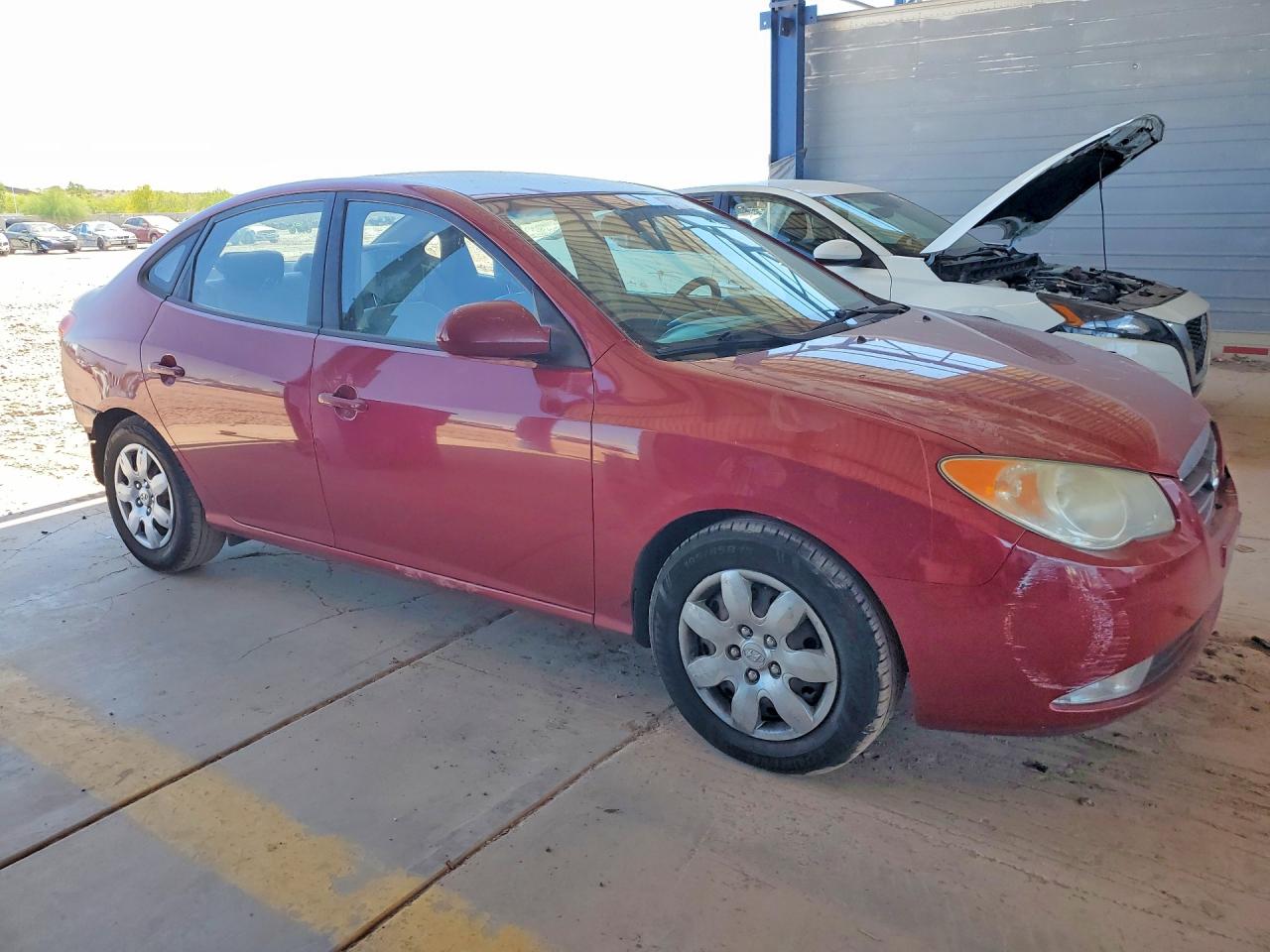 2007 Hyundai Elantra Gls Red vin: KMHDU46D47U200305