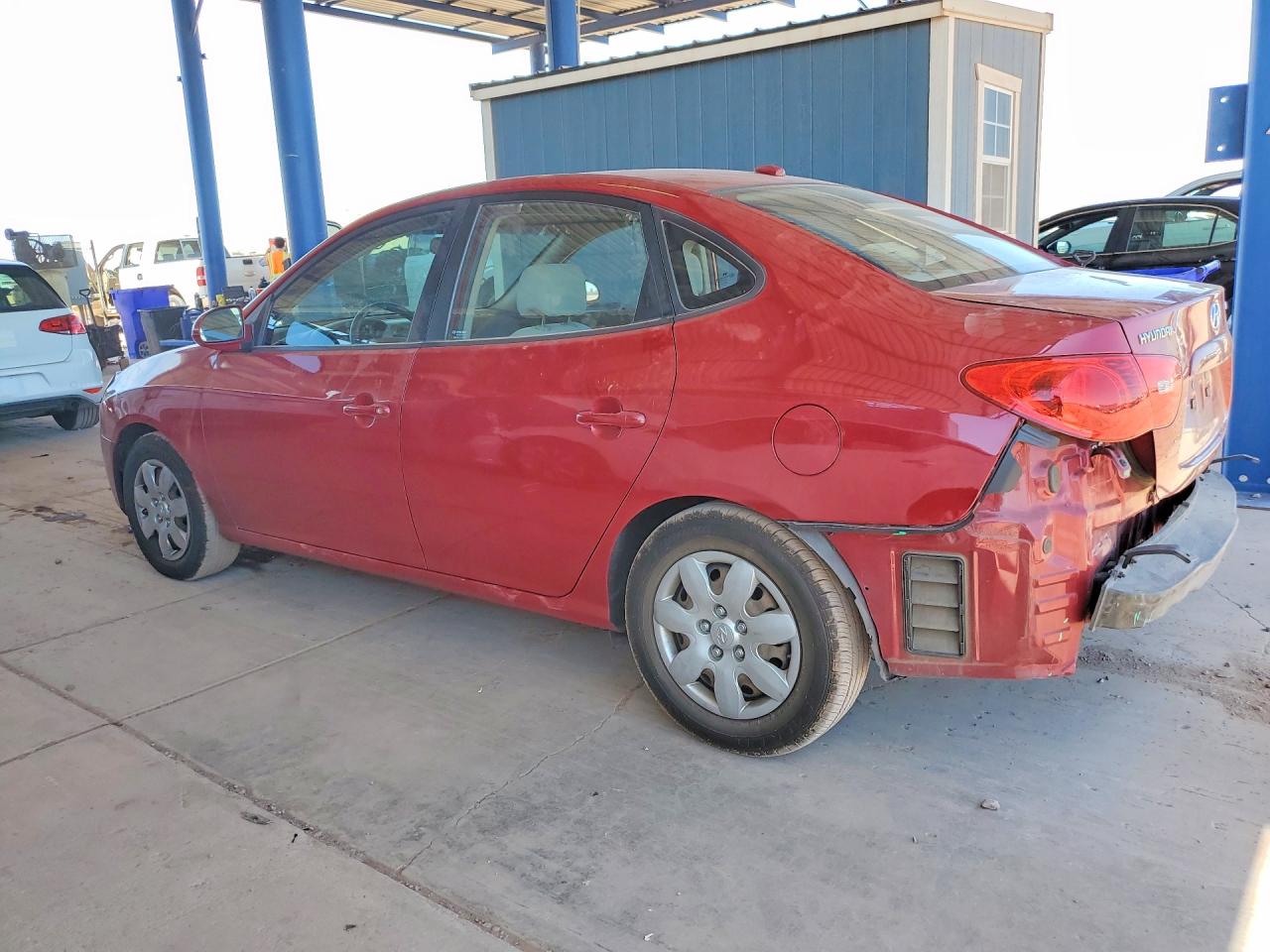 2007 Hyundai Elantra Gls Red vin: KMHDU46D47U200305