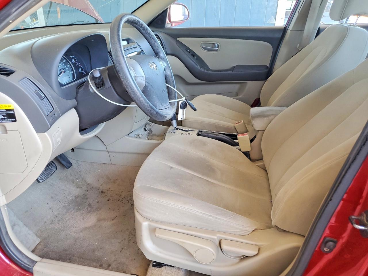2007 Hyundai Elantra Gls Red vin: KMHDU46D47U200305