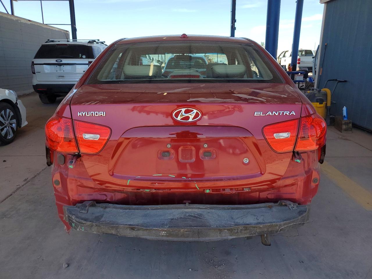 2007 Hyundai Elantra Gls Red vin: KMHDU46D47U200305