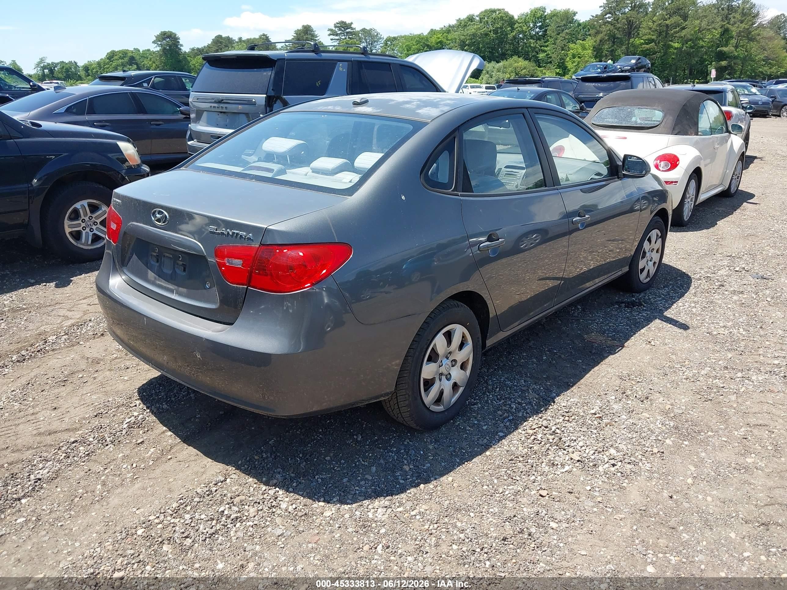 2007 Hyundai Elantra Gls/limited/ltd/se Beige vin: KMHDU46D47U254199
