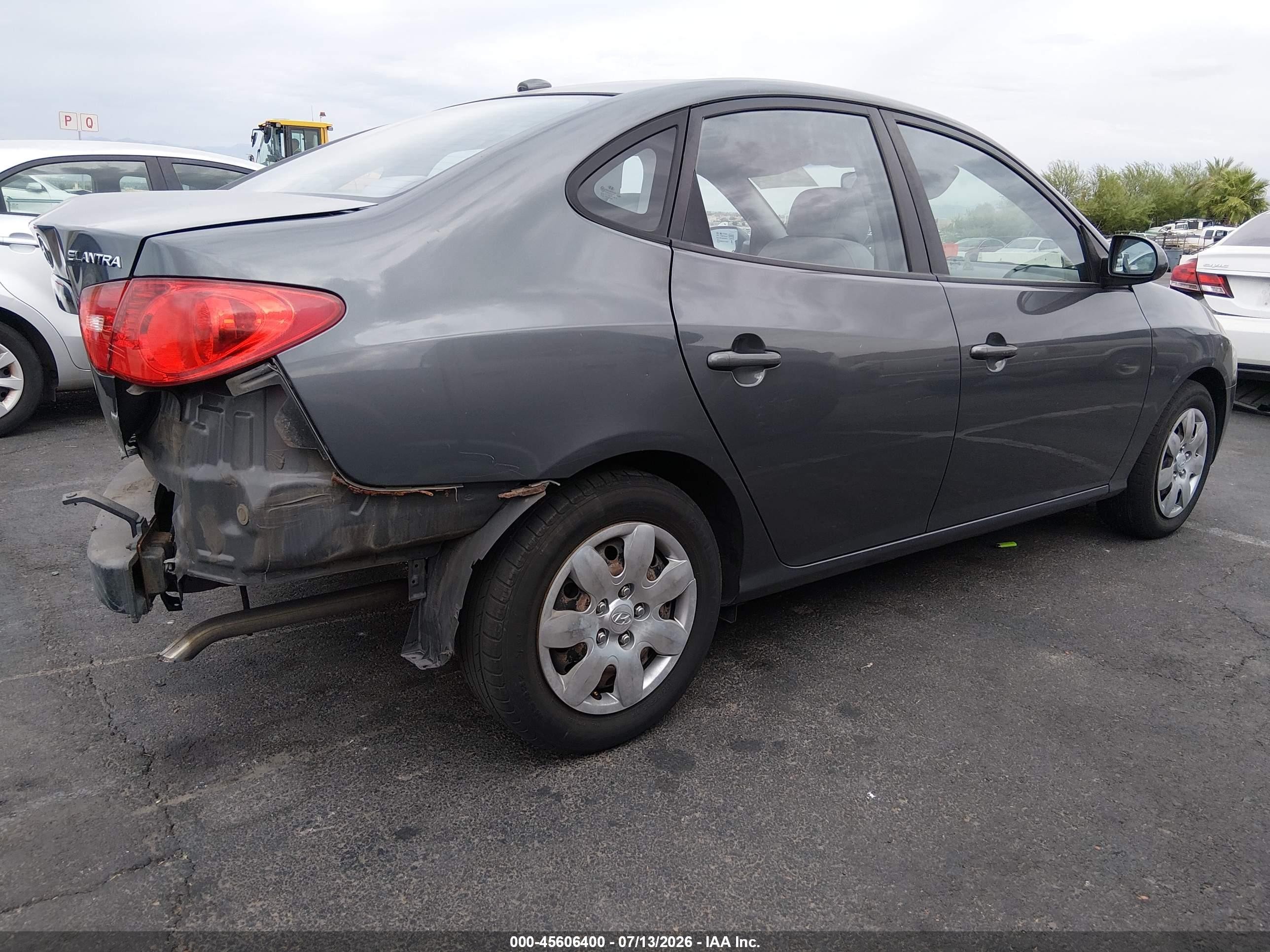 2007 Hyundai Elantra Gls/ltd/se Gray vin: KMHDU46D47U254705
