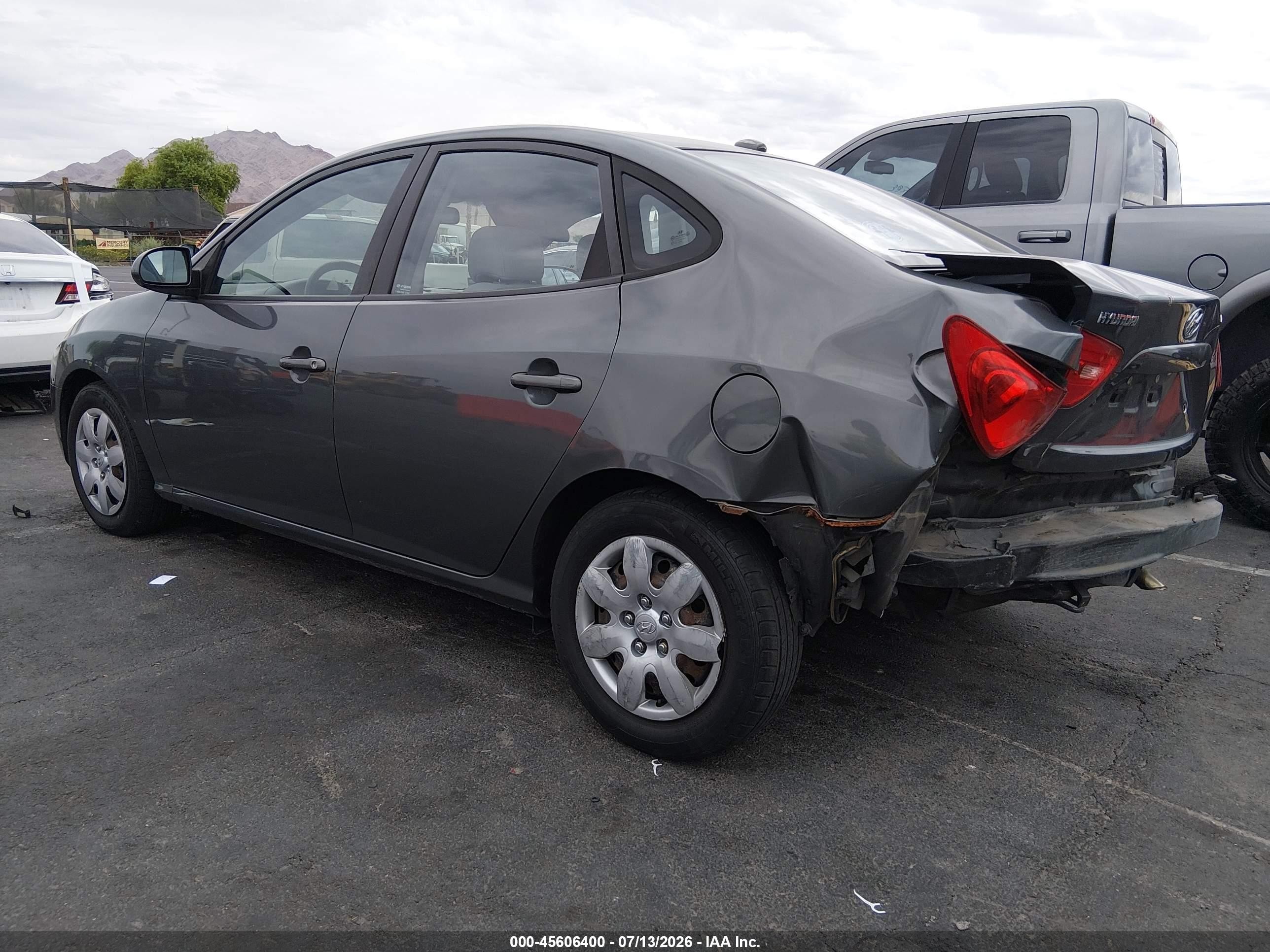 2007 Hyundai Elantra Gls/ltd/se Gray vin: KMHDU46D47U254705