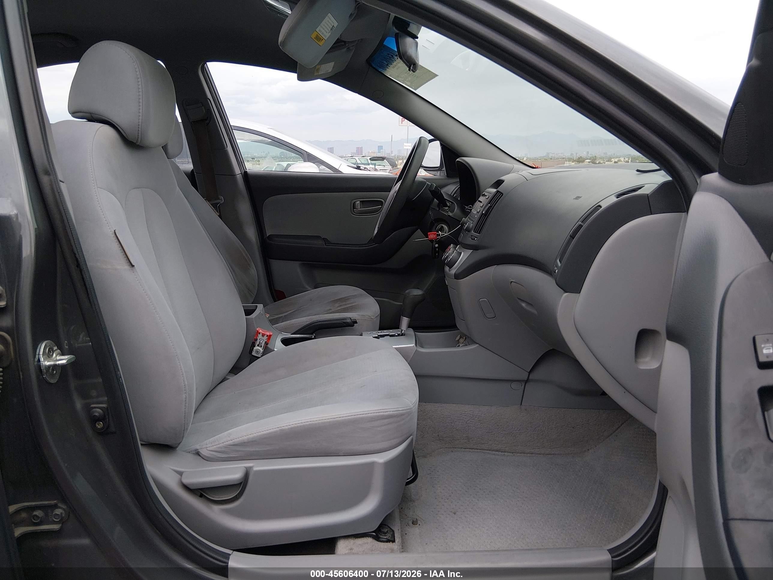 2007 Hyundai Elantra Gls/ltd/se Gray vin: KMHDU46D47U254705