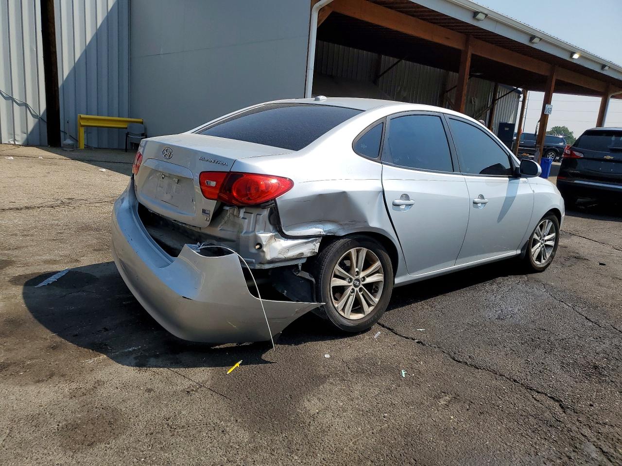 2008 Hyundai Elantra Gls Silver vin: KMHDU46D48U285826