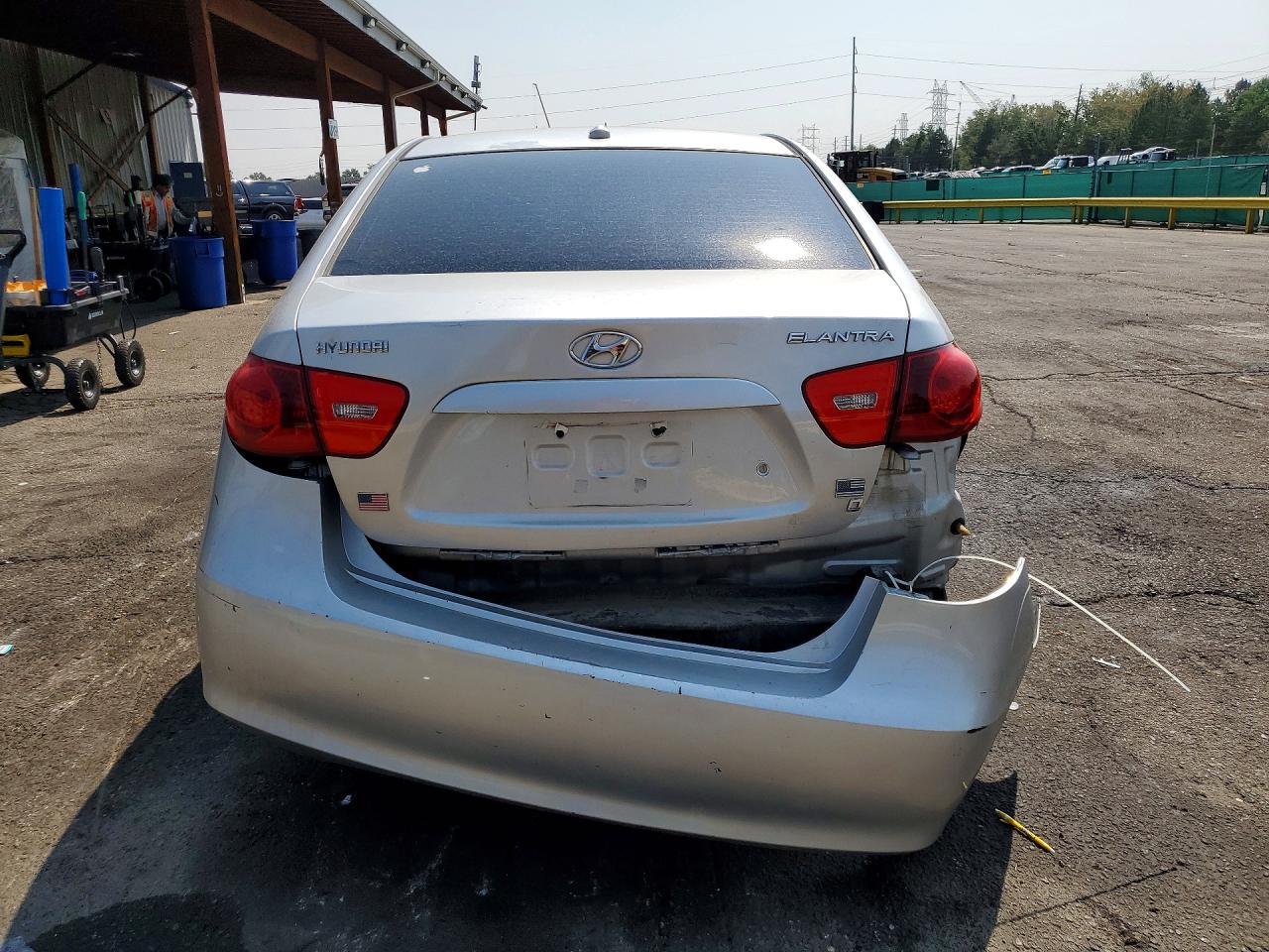 2008 Hyundai Elantra Gls Silver vin: KMHDU46D48U285826