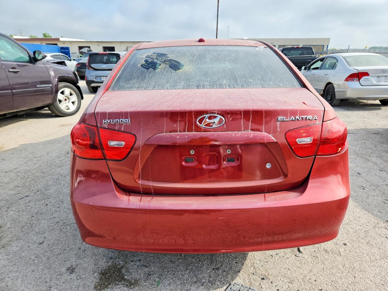 2008 Hyundai Elantra Gls Red vin: KMHDU46D48U342588