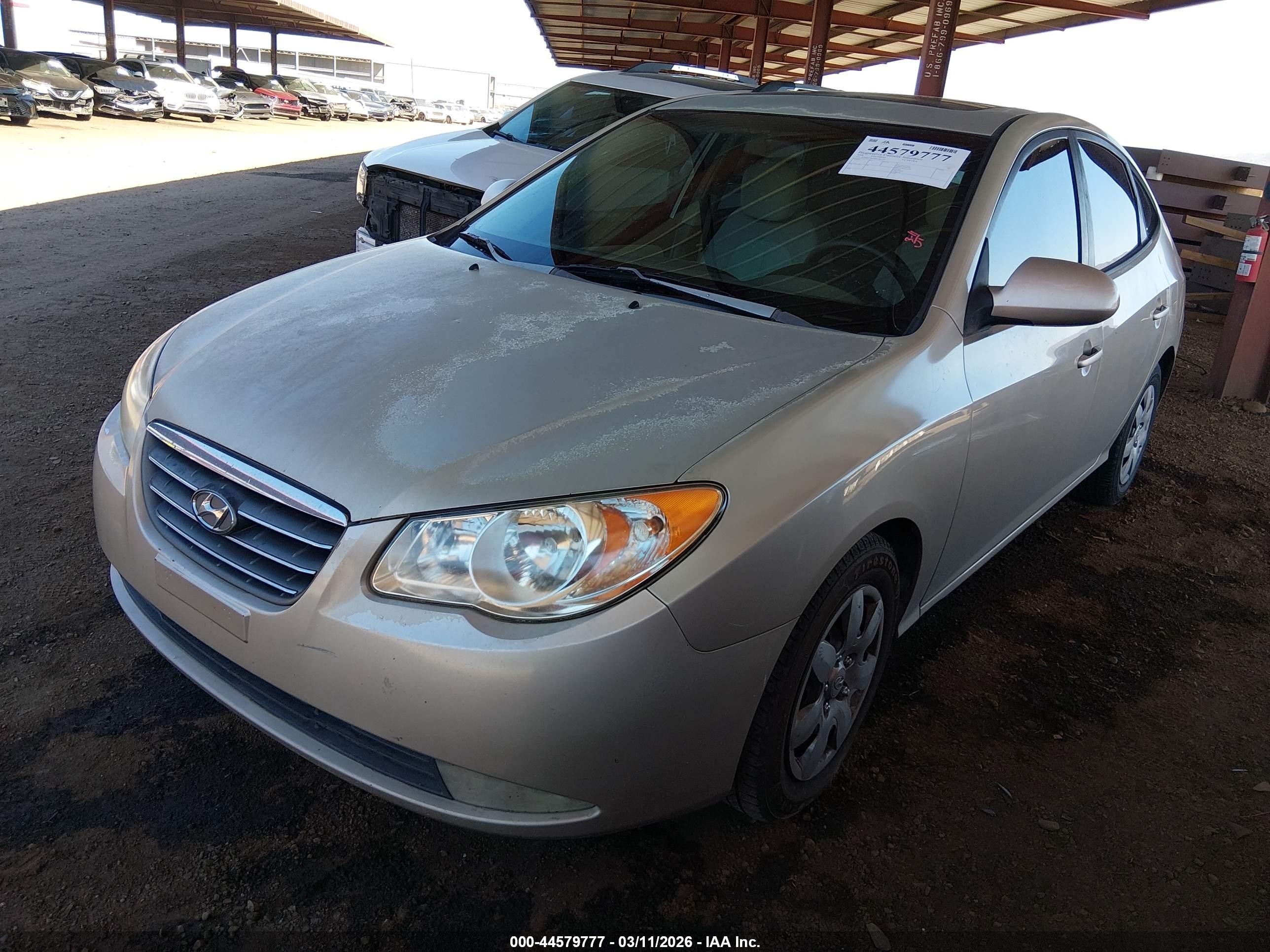 2008 Hyundai Elantra Gls/se Gold vin: KMHDU46D48U385120