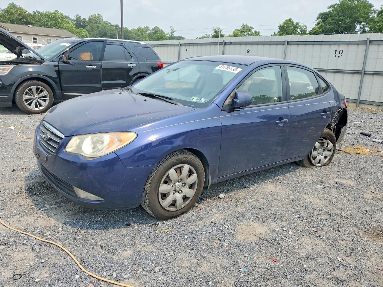 2008 Hyundai Elantra Gls Blue vin: KMHDU46D48U420139