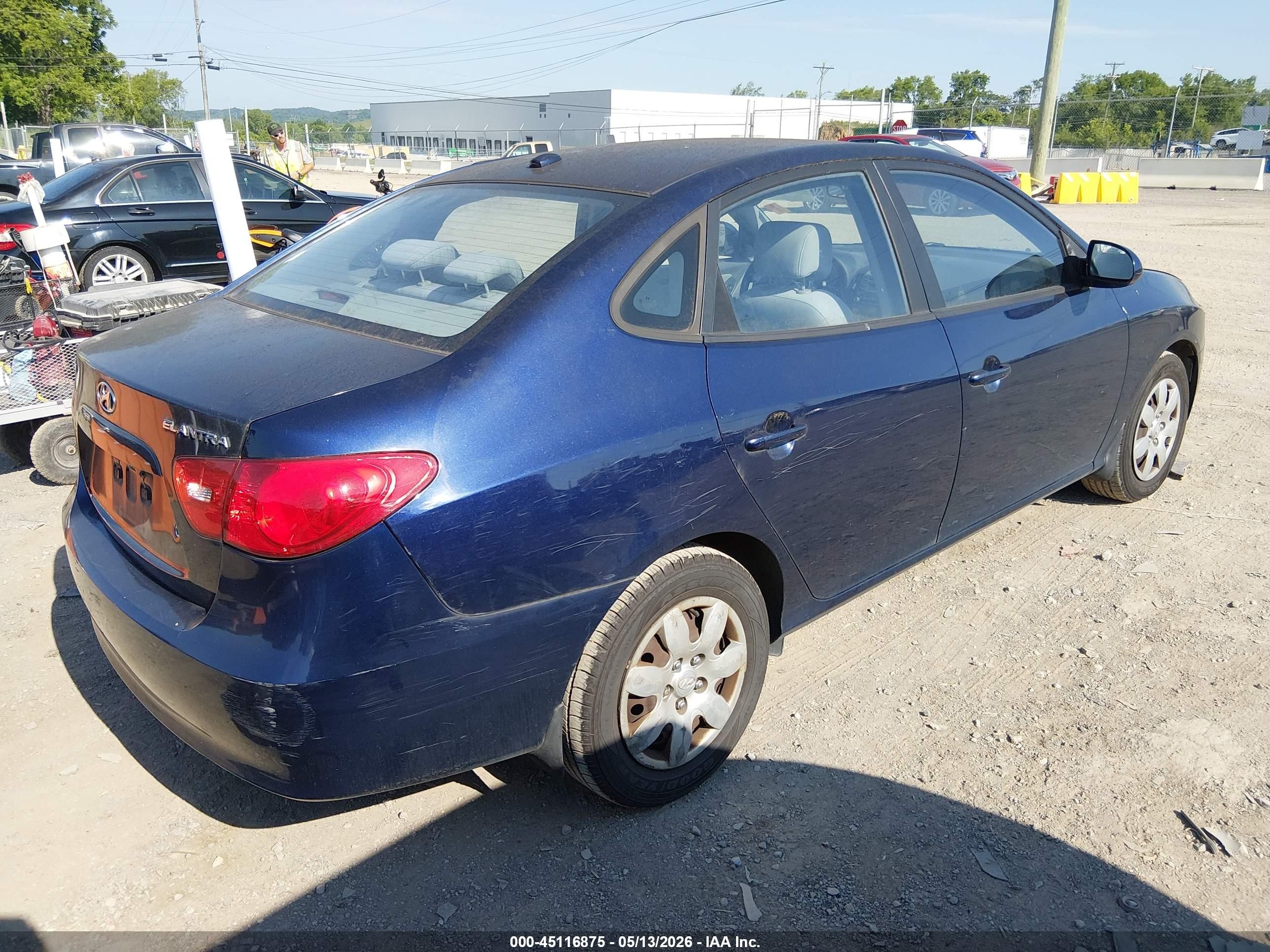 2008 Hyundai Elantra Gls/se Blue vin: KMHDU46D48U446255