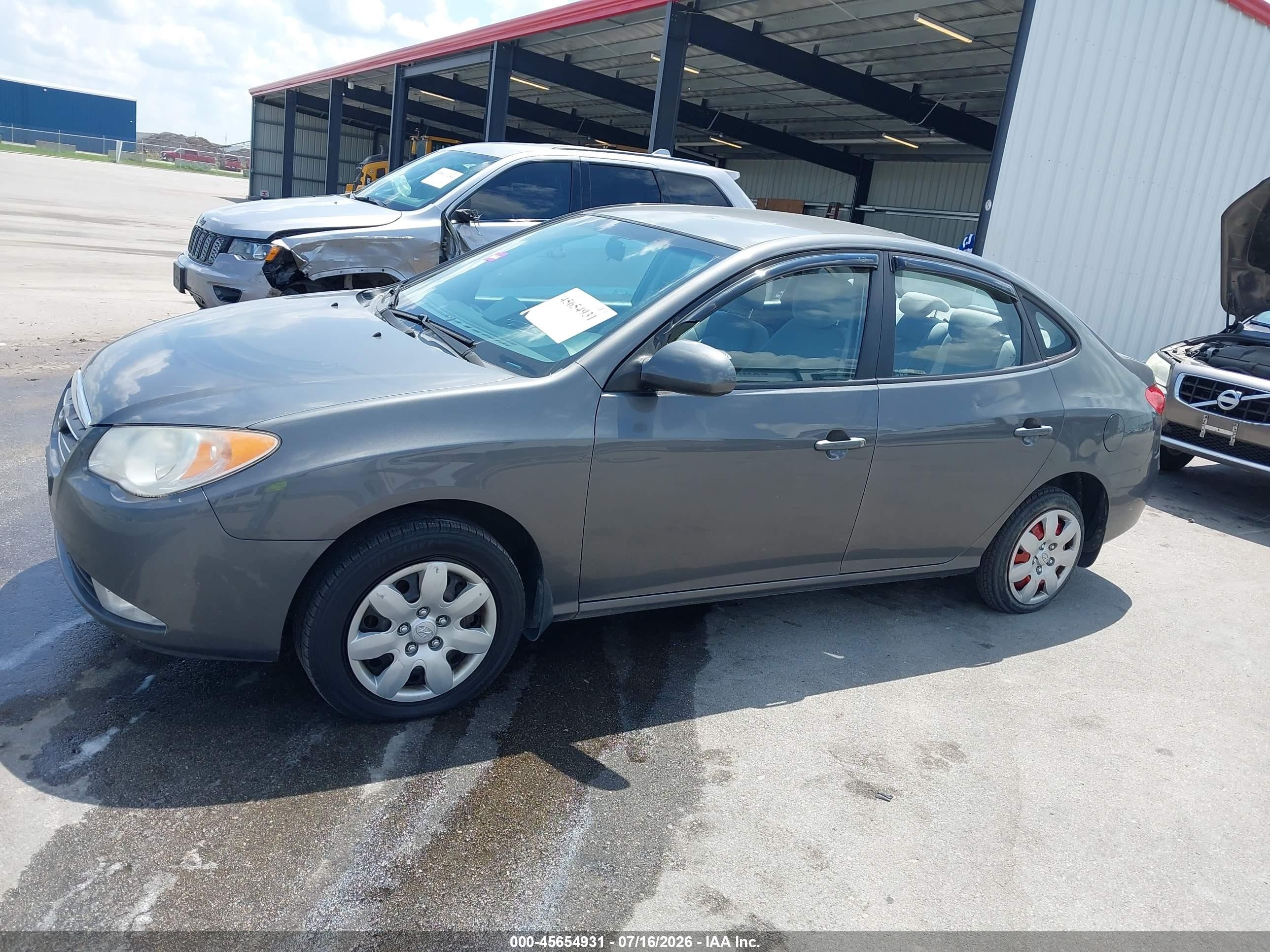 2008 Hyundai Elantra Gls/se Gray vin: KMHDU46D48U455750