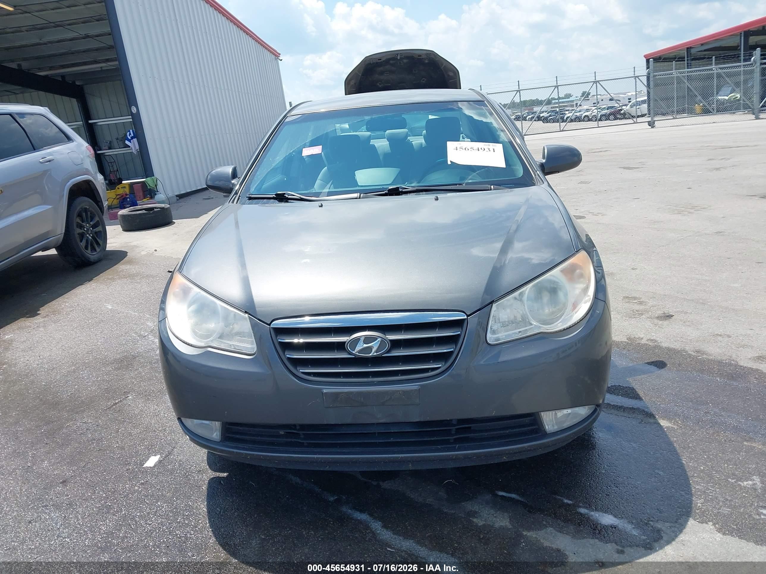 2008 Hyundai Elantra Gls/se Gray vin: KMHDU46D48U455750