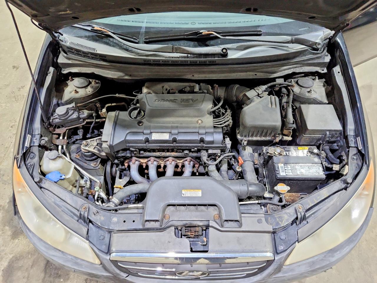 2008 Hyundai Elantra Gls Black vin: KMHDU46D48U489154