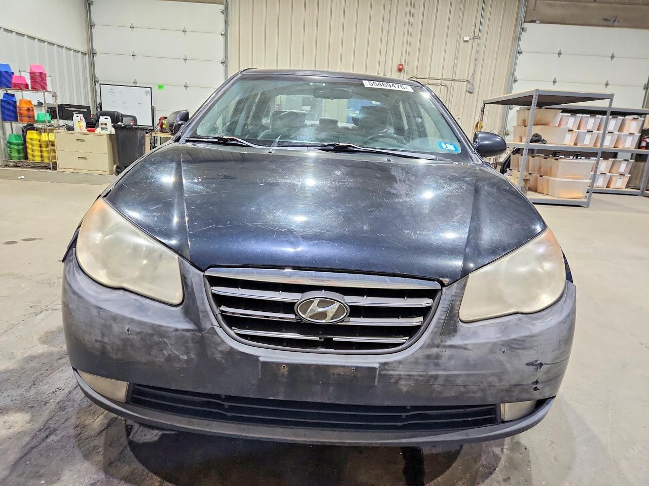 2008 Hyundai Elantra Gls Black vin: KMHDU46D48U489154