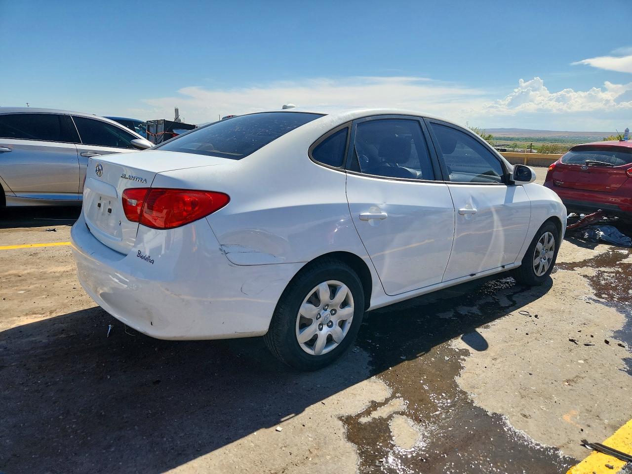2008 Hyundai Elantra Gls White vin: KMHDU46D48U493981