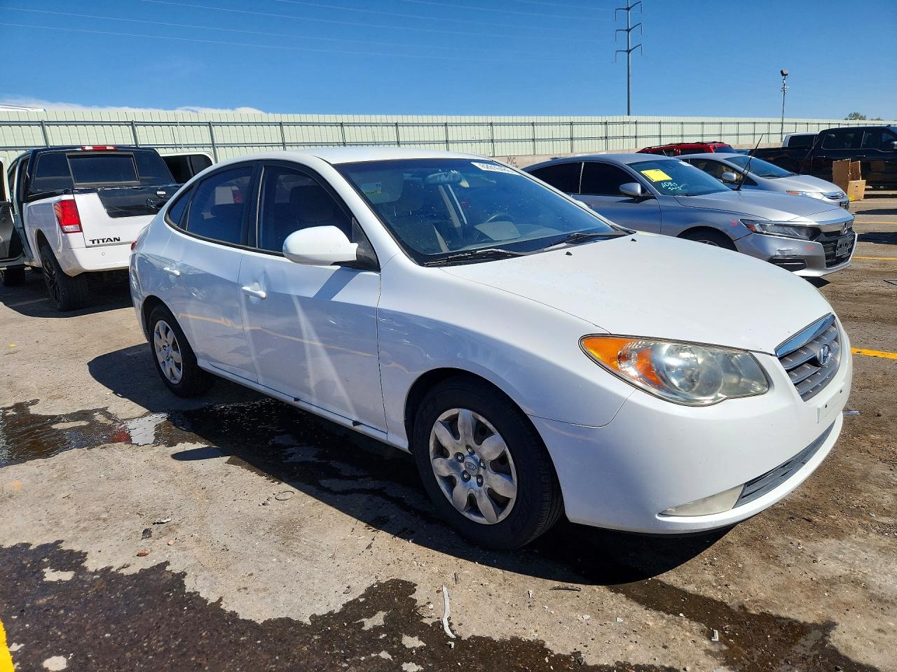 2008 Hyundai Elantra Gls White vin: KMHDU46D48U493981