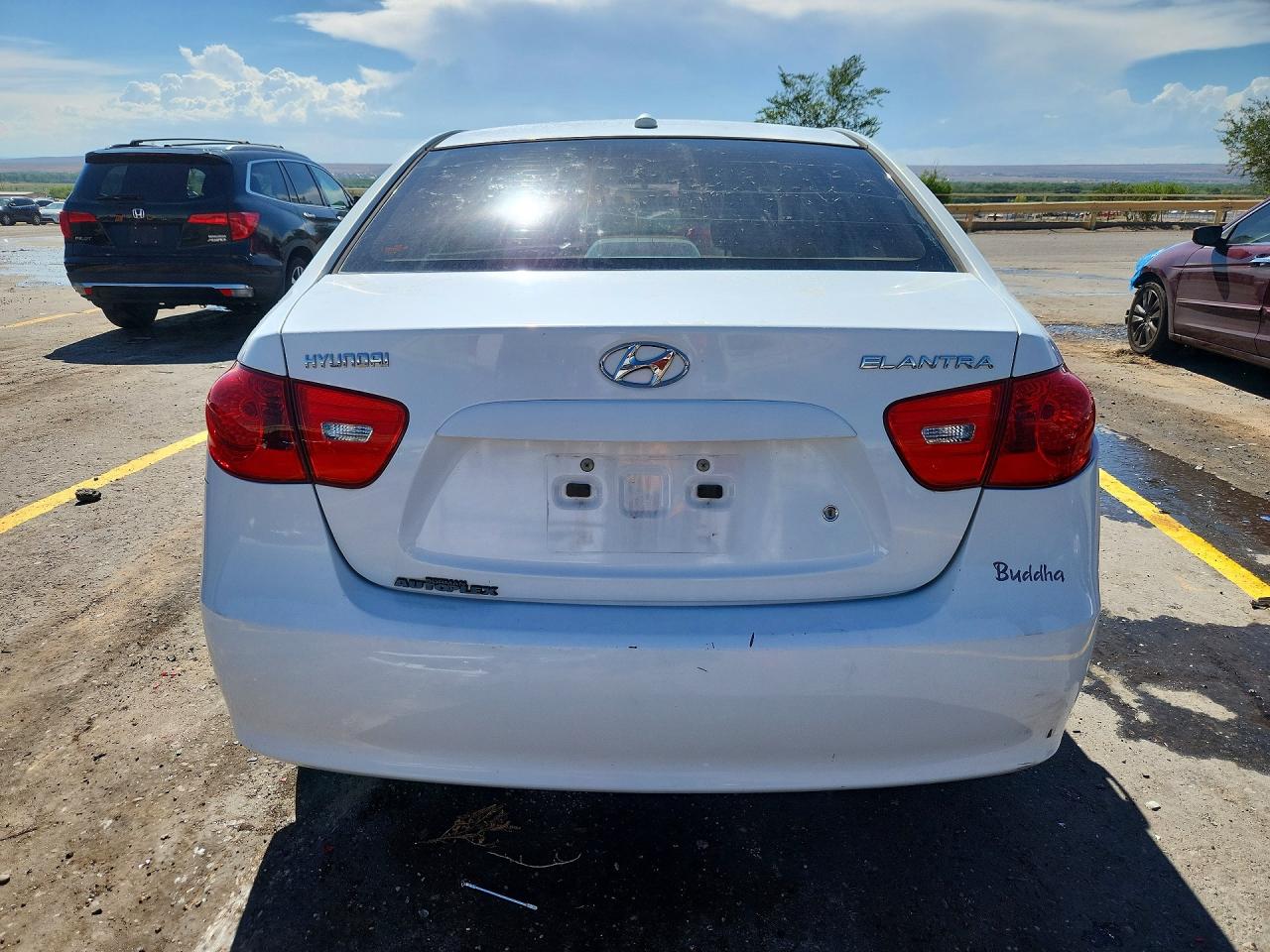 2008 Hyundai Elantra Gls White vin: KMHDU46D48U493981