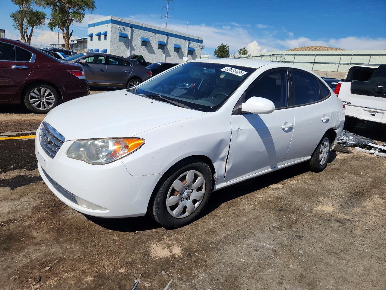2008 Hyundai Elantra Gls White vin: KMHDU46D48U493981