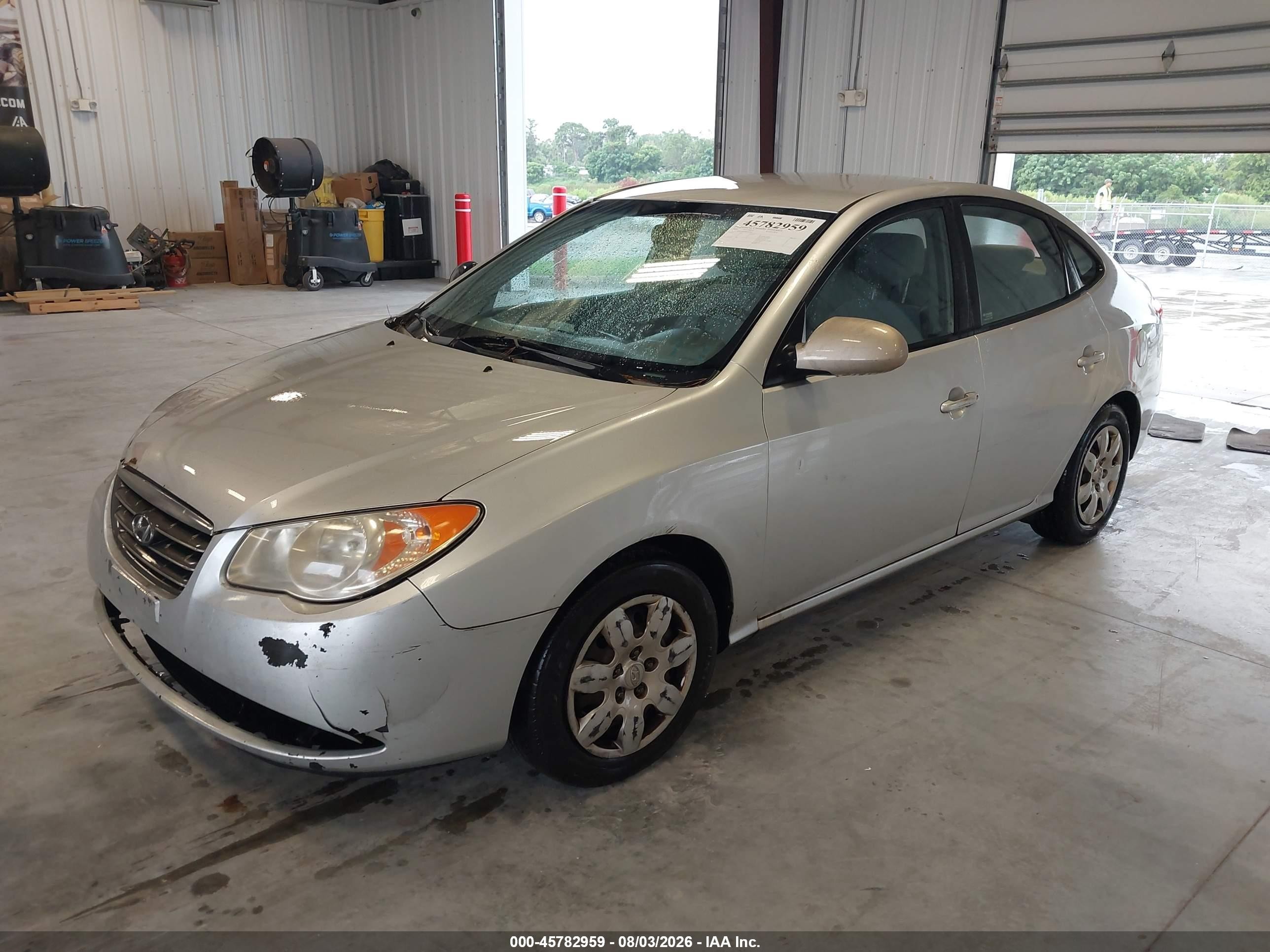 2008 Hyundai Elantra Gls/se Silver vin: KMHDU46D48U501836
