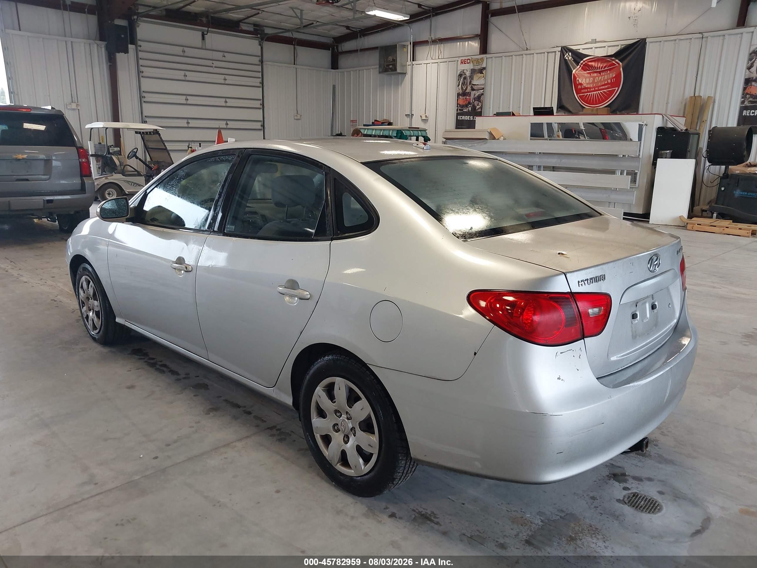 2008 Hyundai Elantra Gls/se Silver vin: KMHDU46D48U501836
