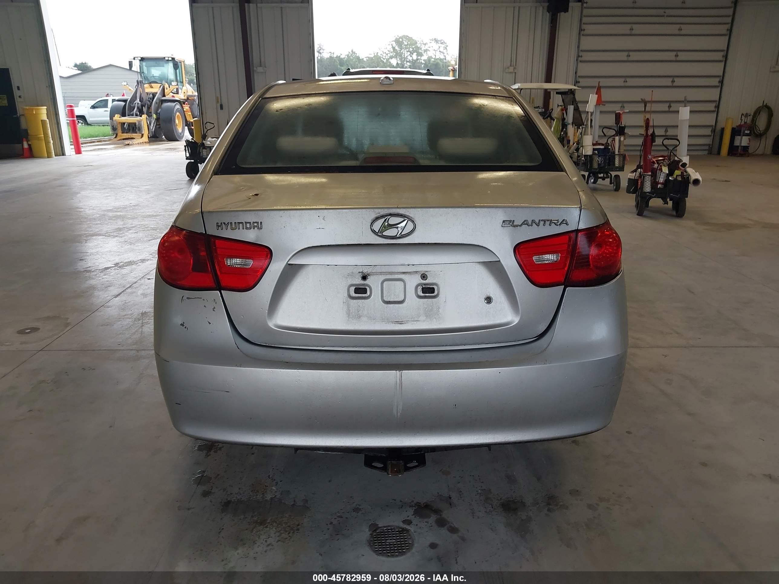2008 Hyundai Elantra Gls/se Silver vin: KMHDU46D48U501836