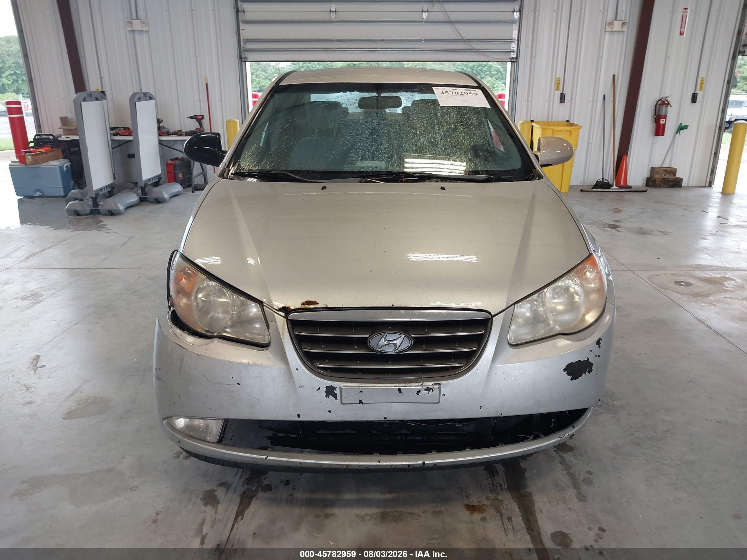 2008 Hyundai Elantra Gls/se Silver vin: KMHDU46D48U501836