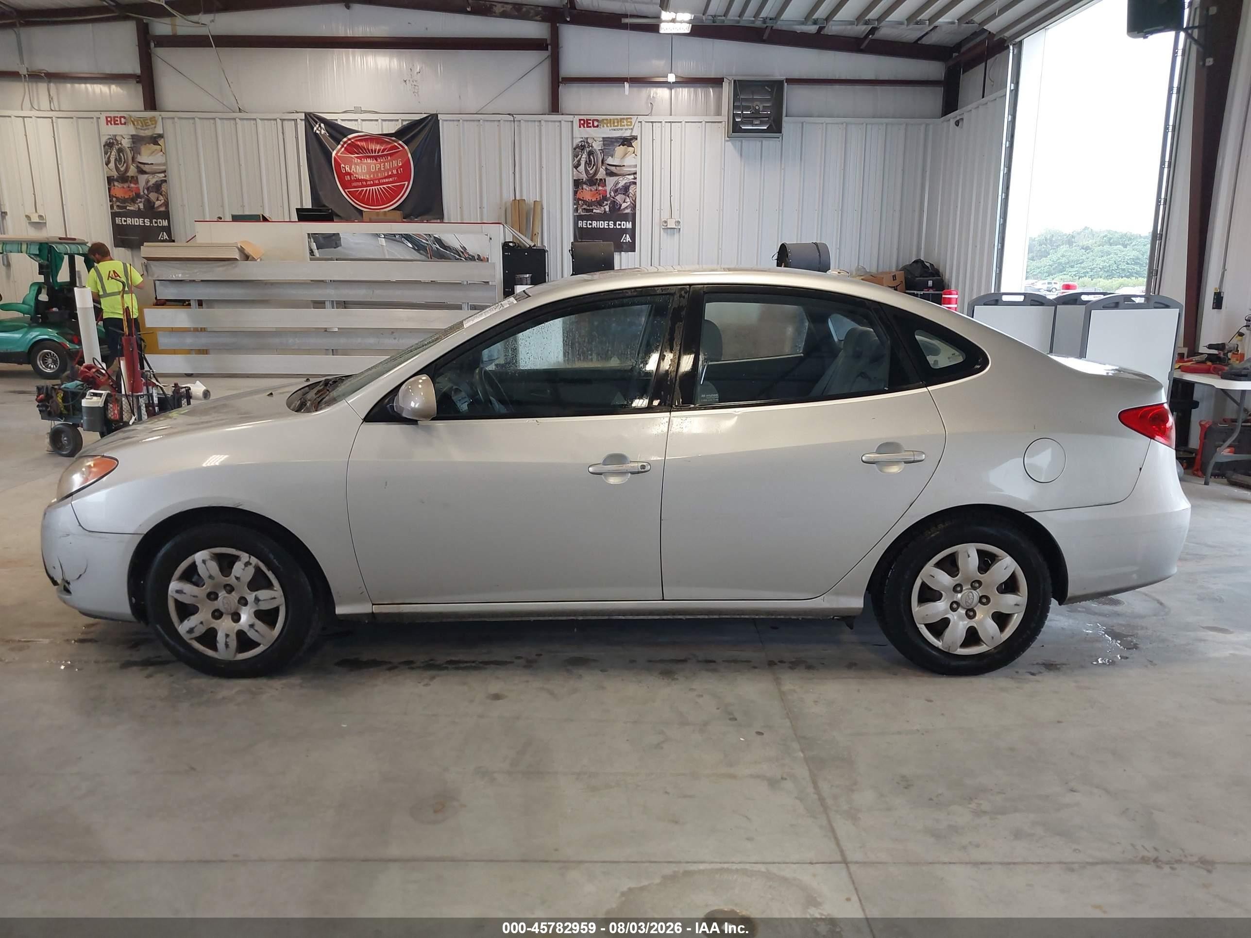 2008 Hyundai Elantra Gls/se Silver vin: KMHDU46D48U501836