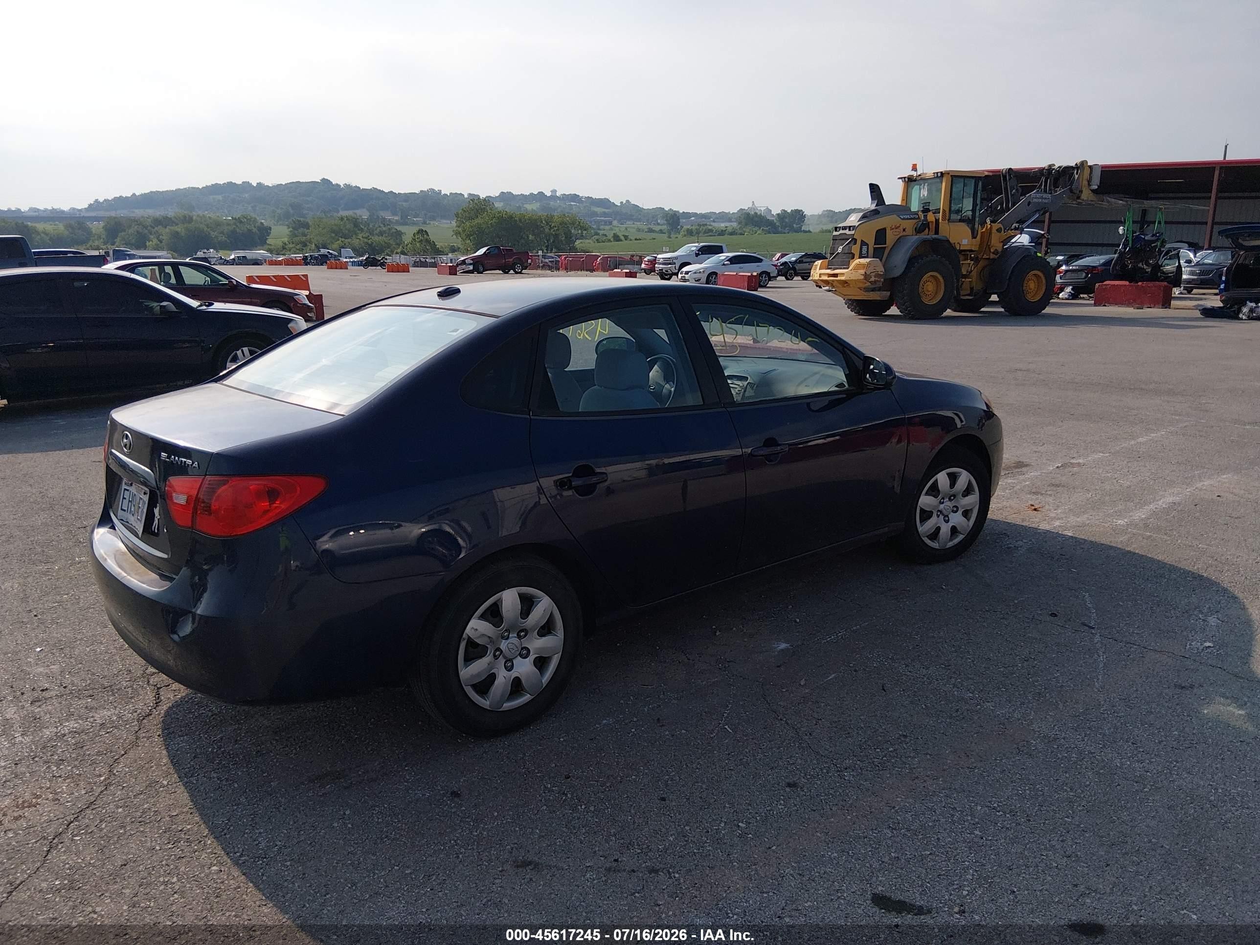 2008 Hyundai Elantra Gls/se Blue vin: KMHDU46D48U541009