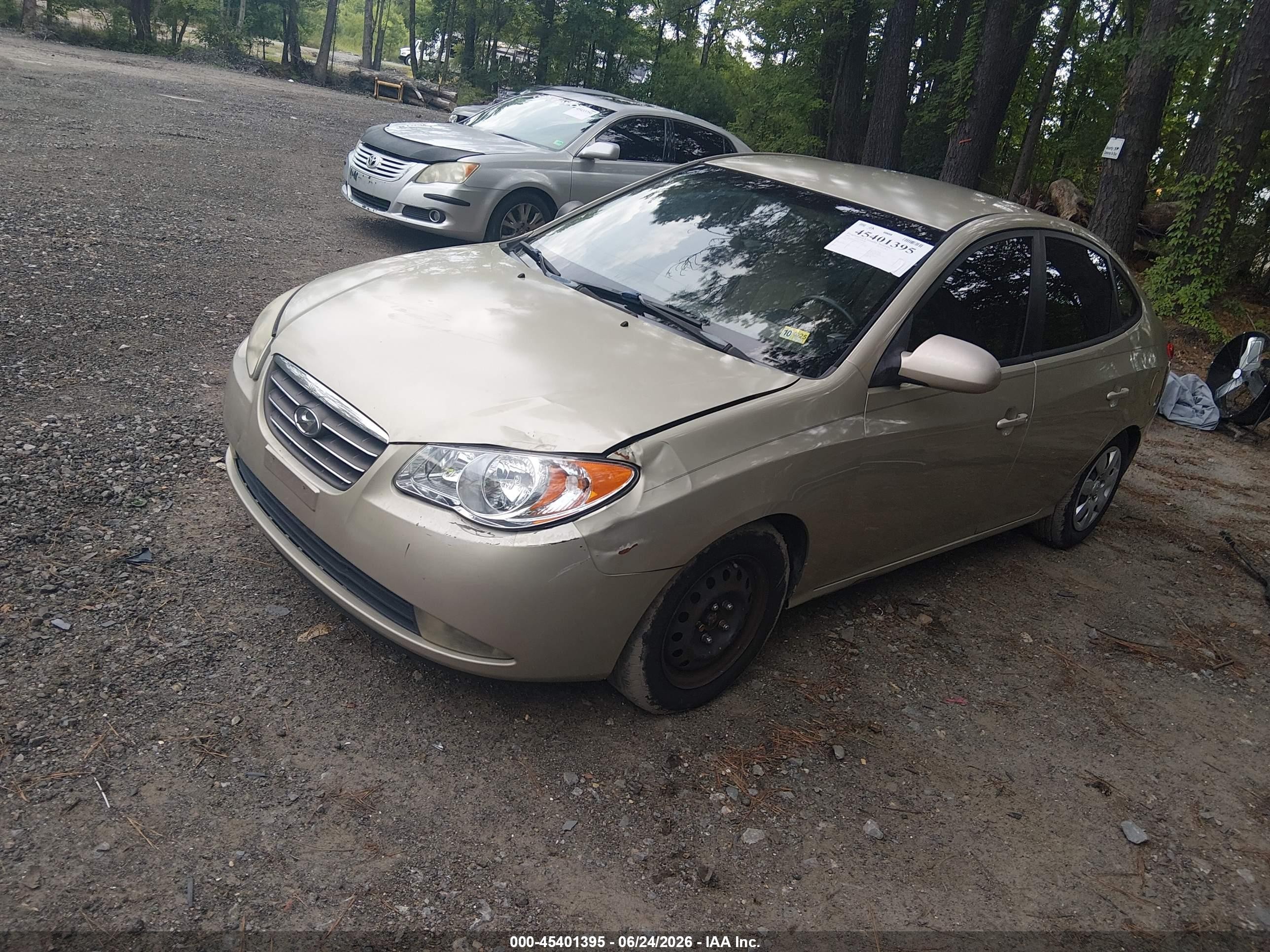 2008 Hyundai Elantra Gls/se Gold vin: KMHDU46D48U556156