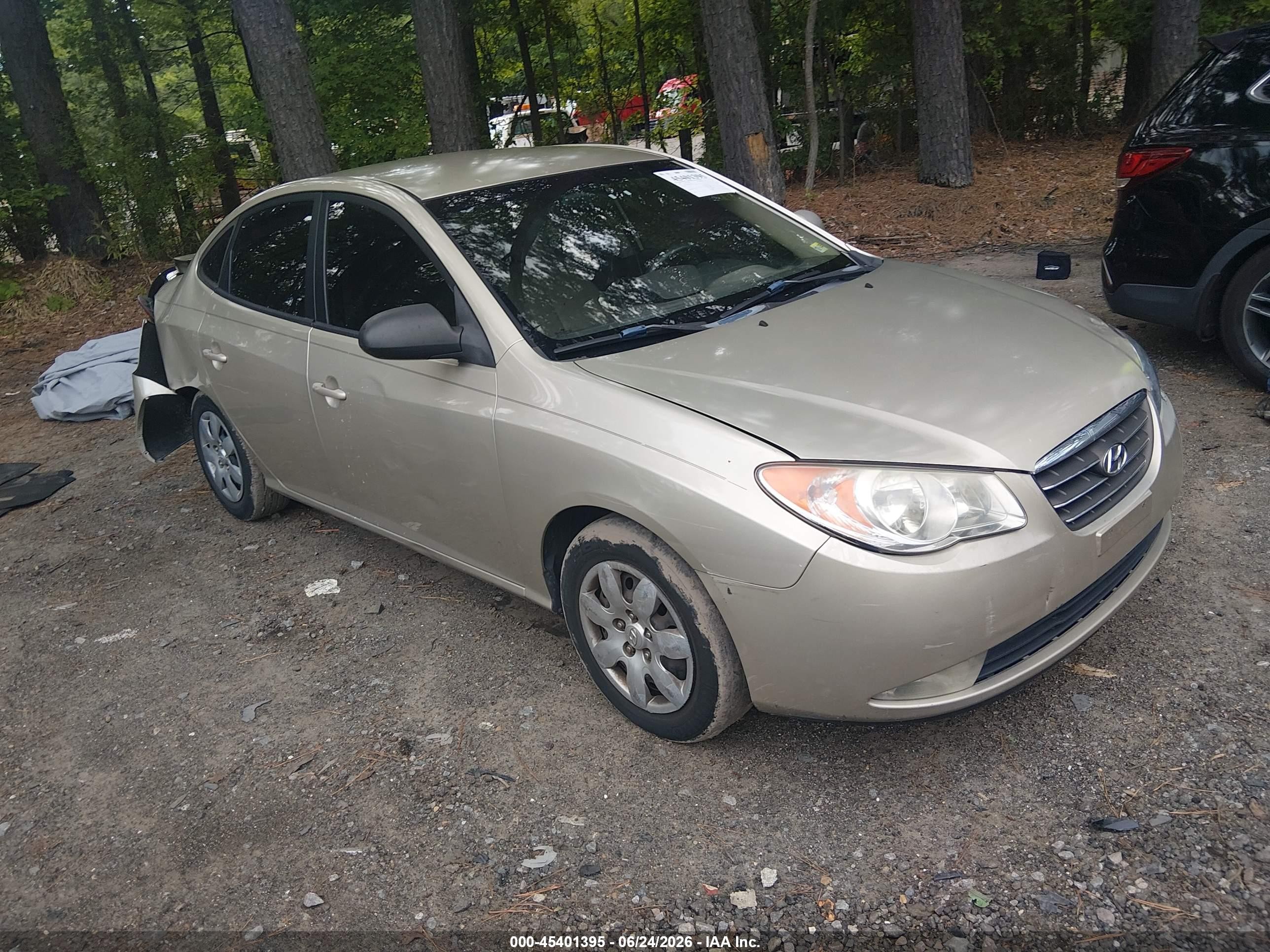 2008 Hyundai Elantra Gls/se Gold vin: KMHDU46D48U556156