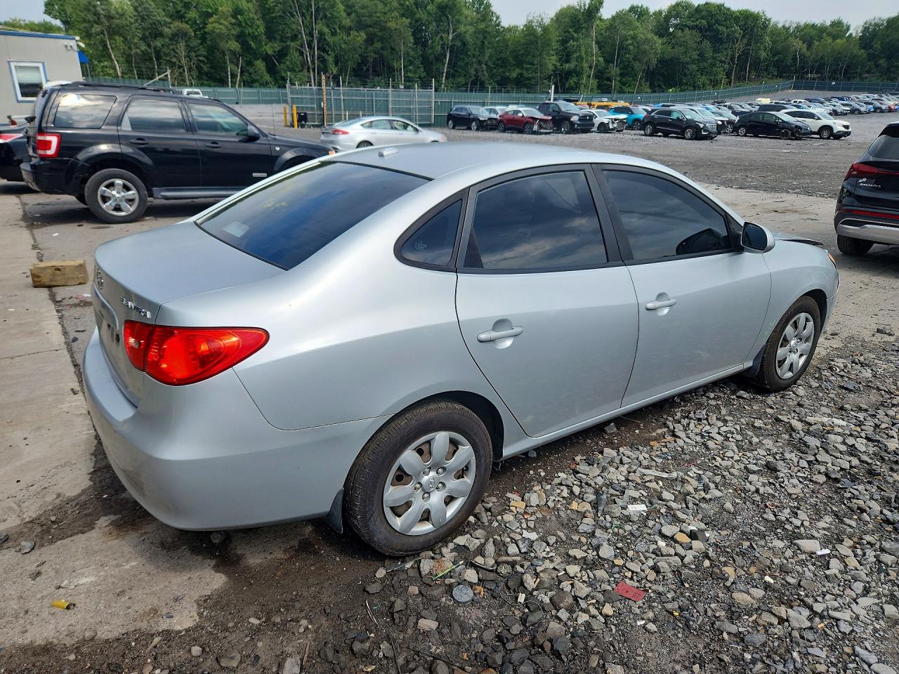 2008 Hyundai Elantra Gls Silver vin: KMHDU46D48U565357