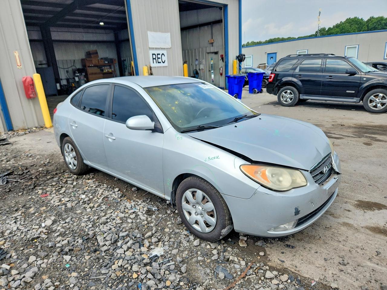 2008 Hyundai Elantra Gls Silver vin: KMHDU46D48U565357