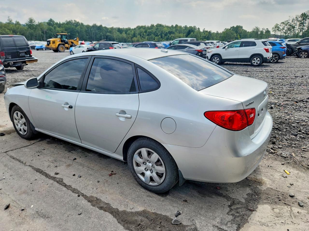 2008 Hyundai Elantra Gls Silver vin: KMHDU46D48U565357