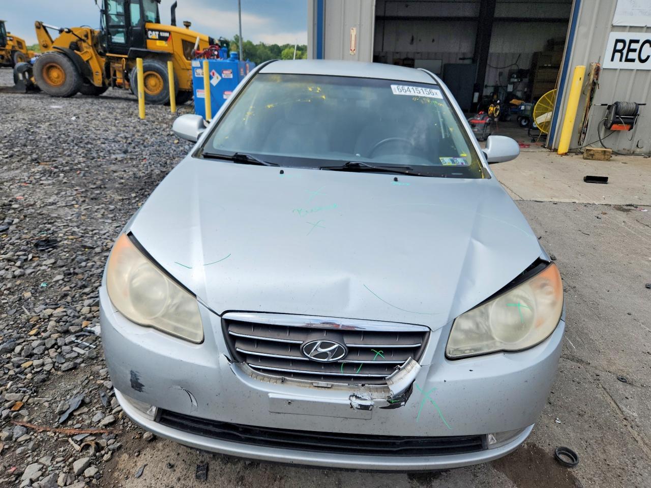 2008 Hyundai Elantra Gls Silver vin: KMHDU46D48U565357