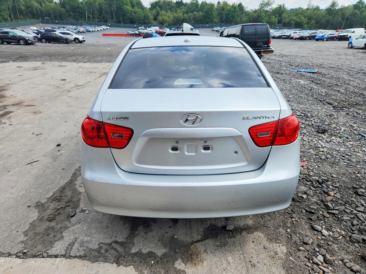 2008 Hyundai Elantra Gls Silver vin: KMHDU46D48U565357