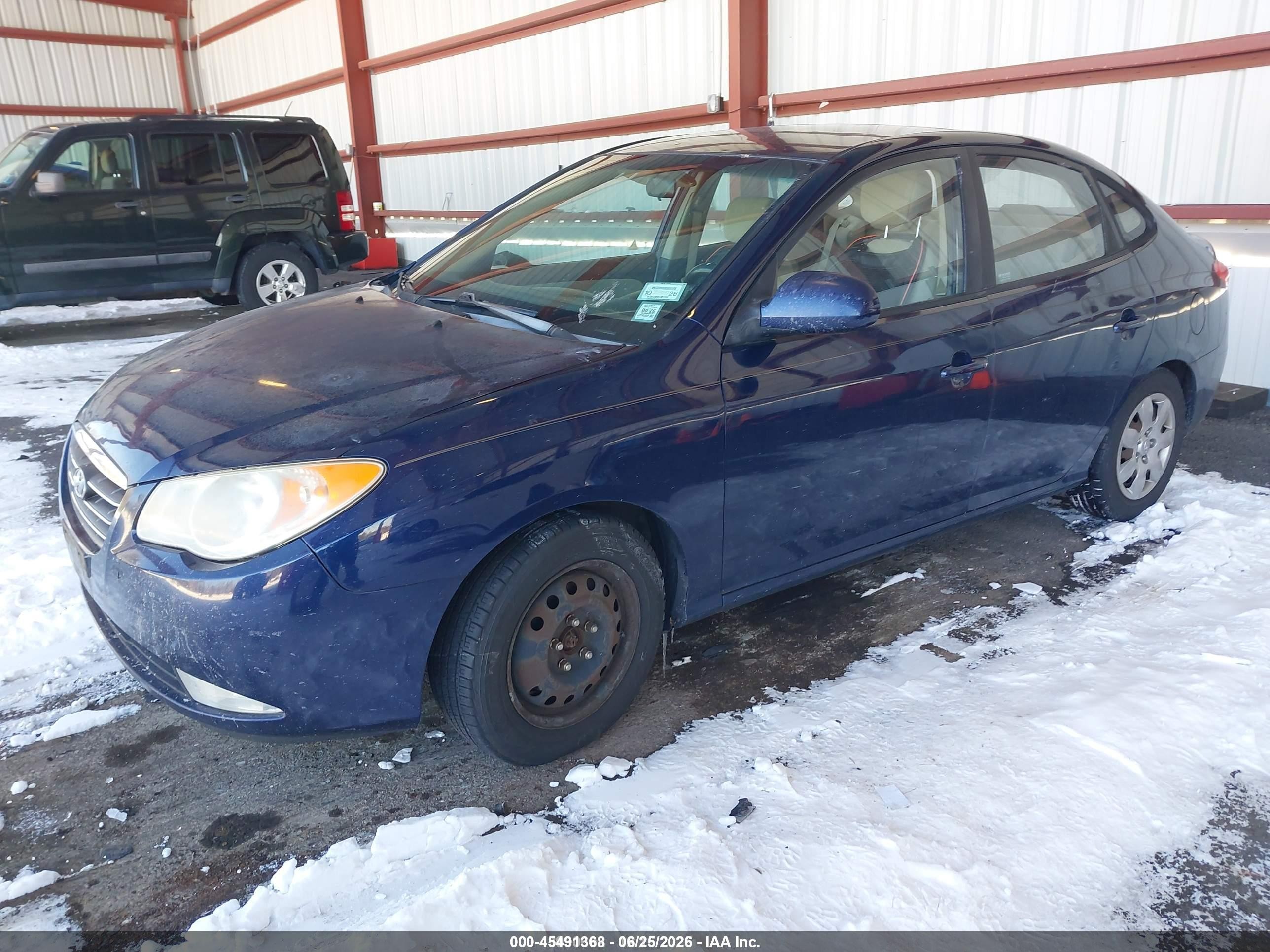 2008 Hyundai Elantra Gls/se Blue vin: KMHDU46D48U579047