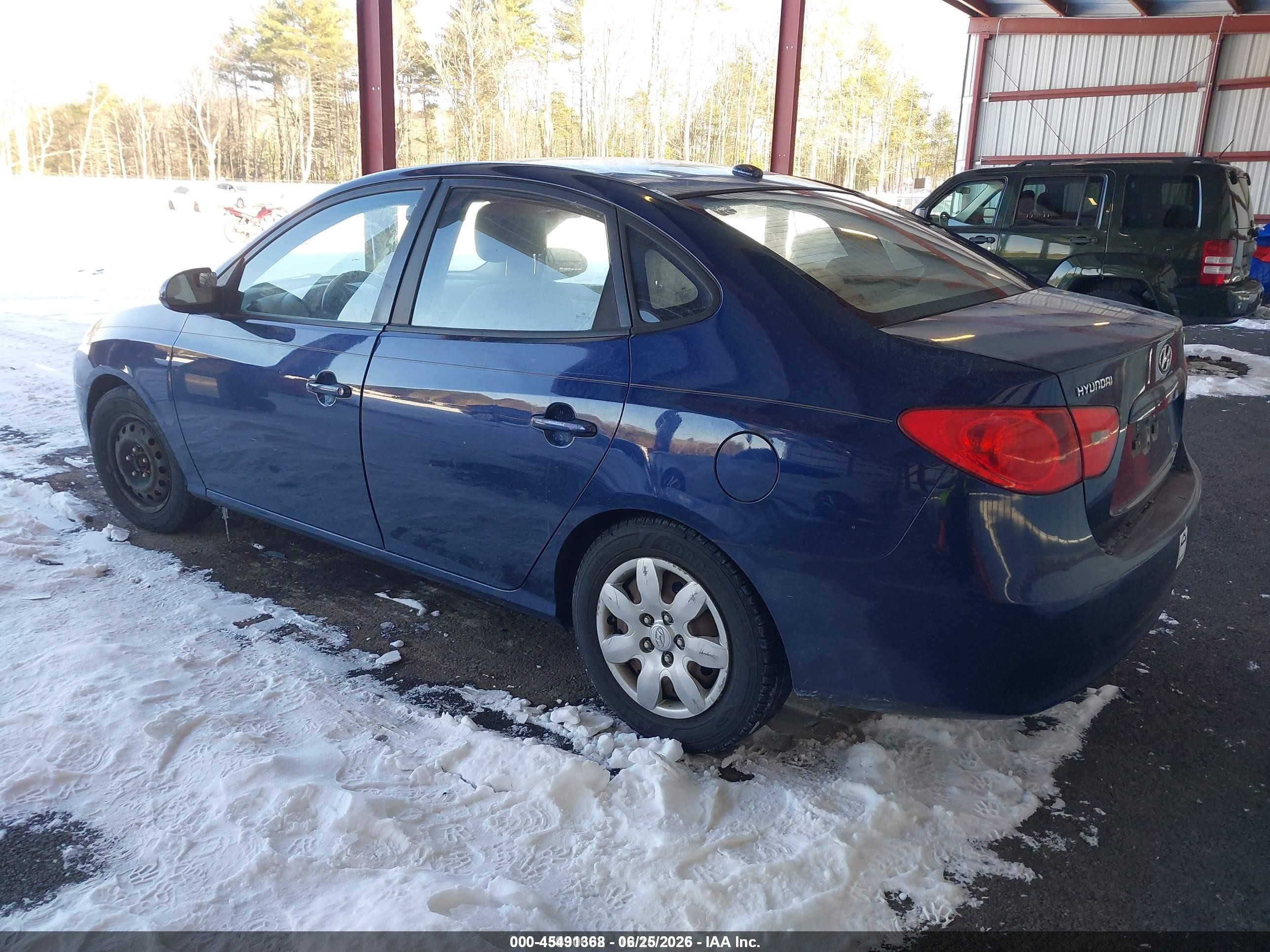 2008 Hyundai Elantra Gls/se Blue vin: KMHDU46D48U579047