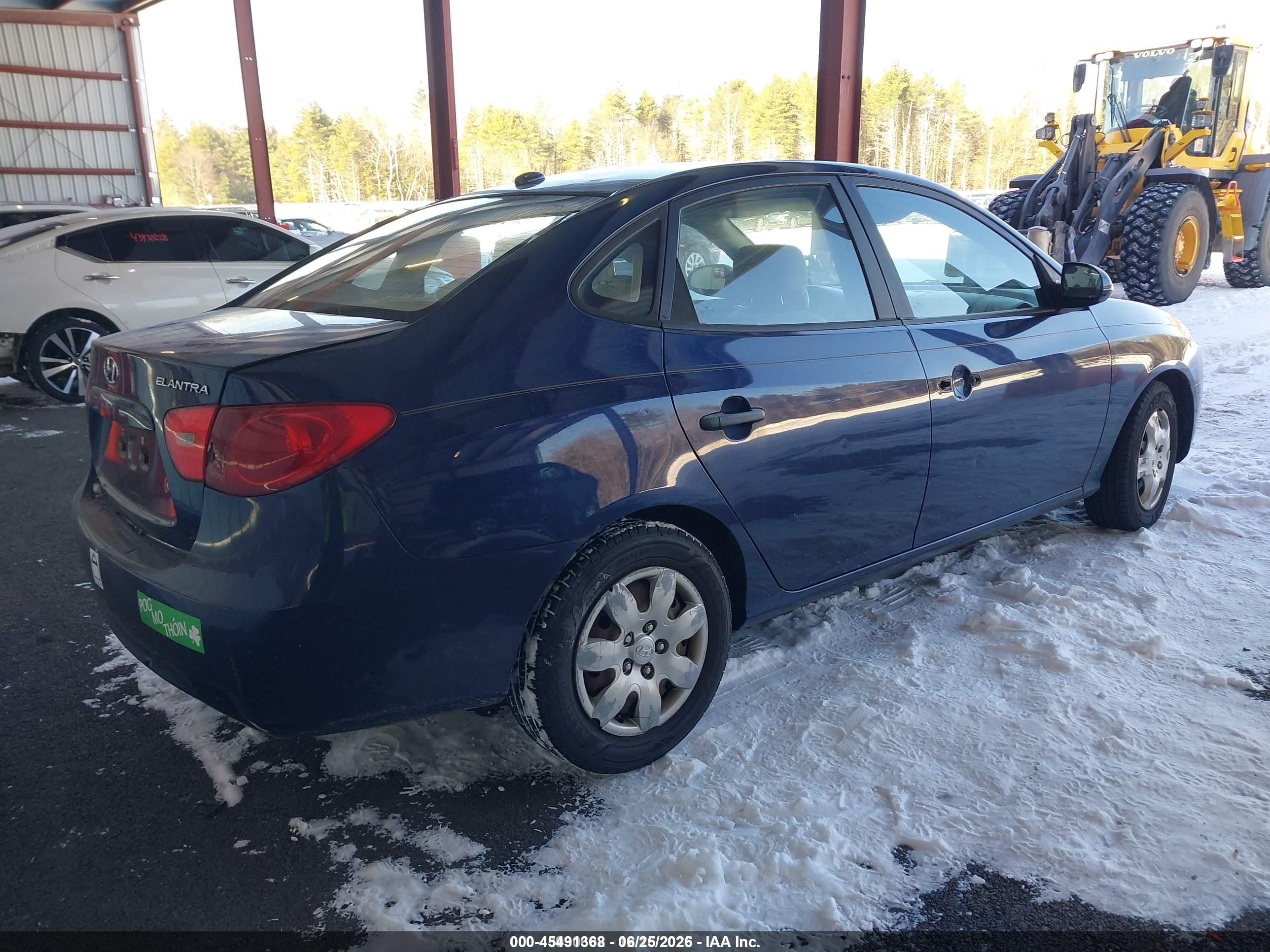 2008 Hyundai Elantra Gls/se Blue vin: KMHDU46D48U579047