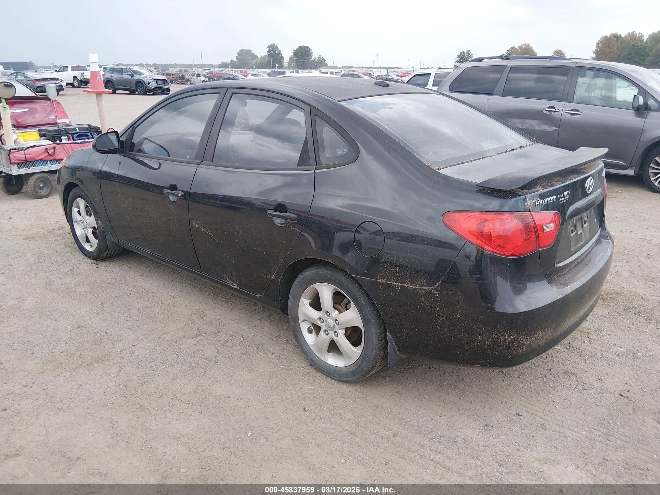 2009 Hyundai Elantra Se Black vin: KMHDU46D49U604935