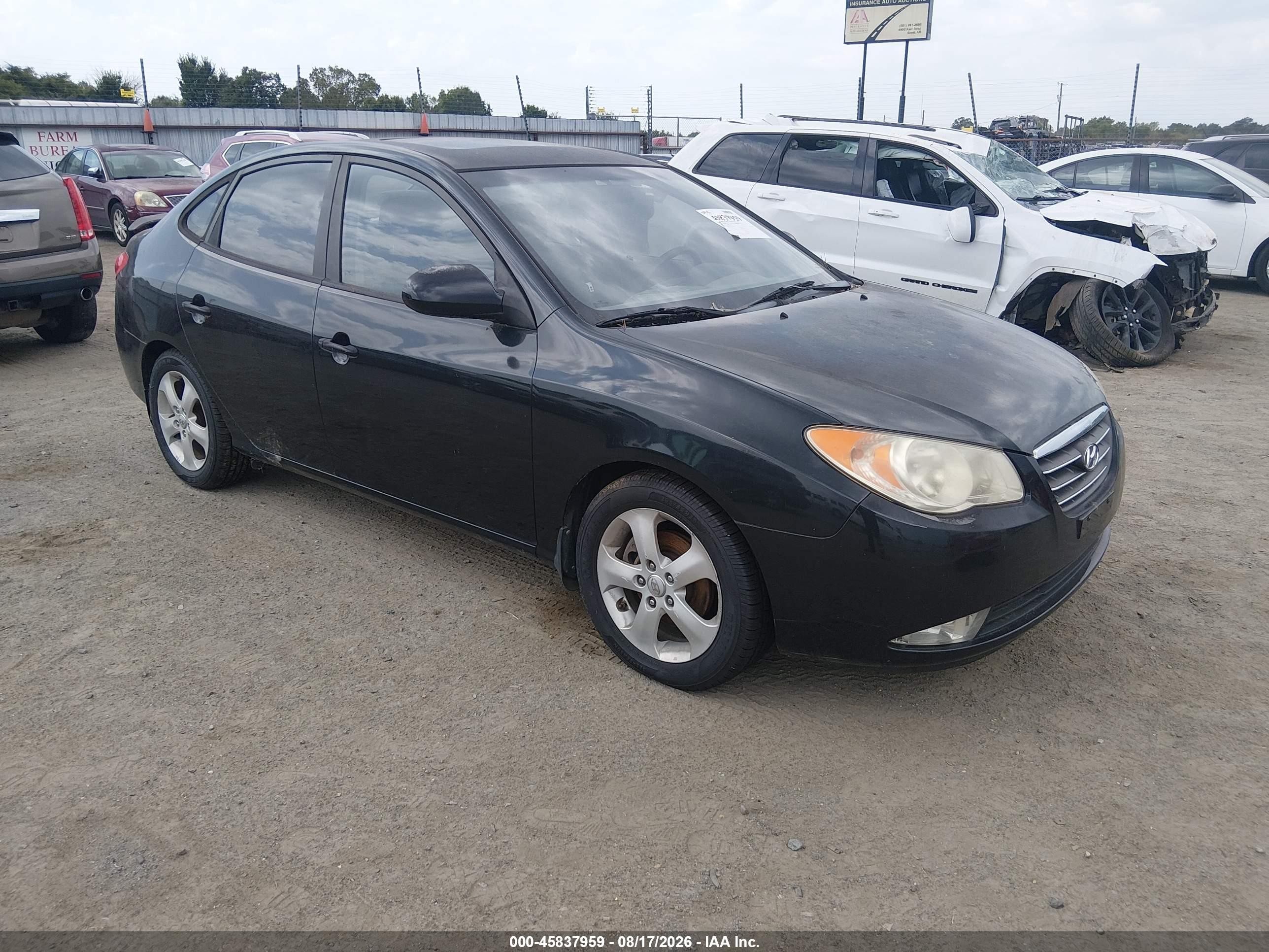 2009 Hyundai Elantra Se Black vin: KMHDU46D49U604935
