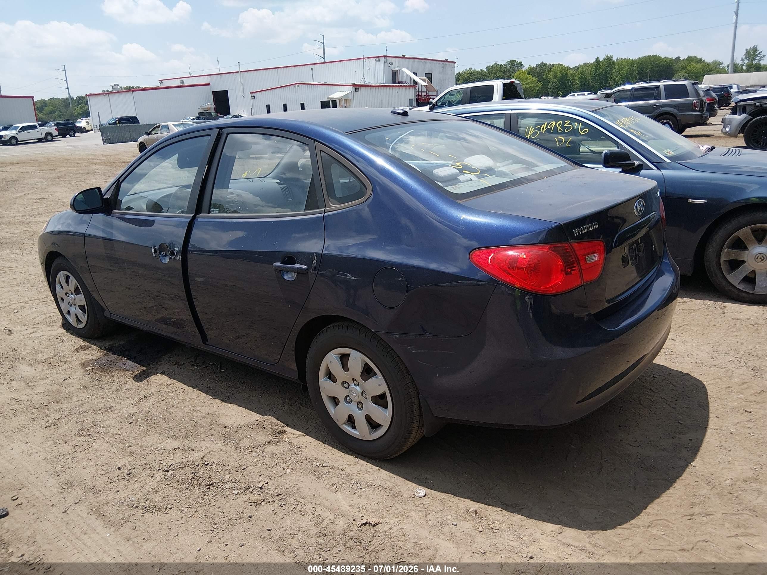 2009 Hyundai Elantra Gls Синий vin: KMHDU46D49U616857