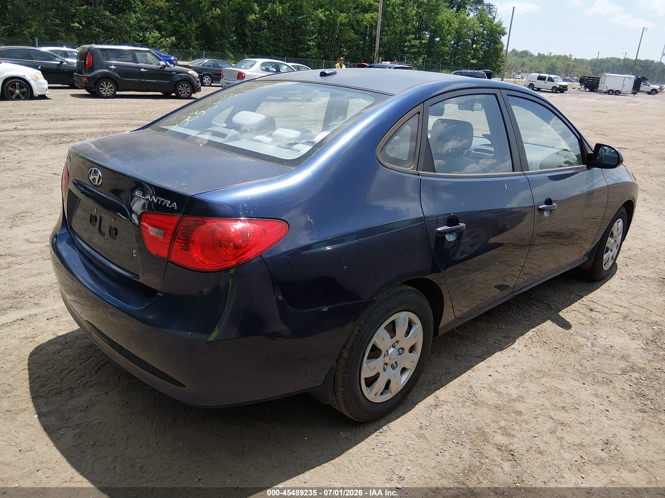 2009 Hyundai Elantra Gls Синий vin: KMHDU46D49U616857