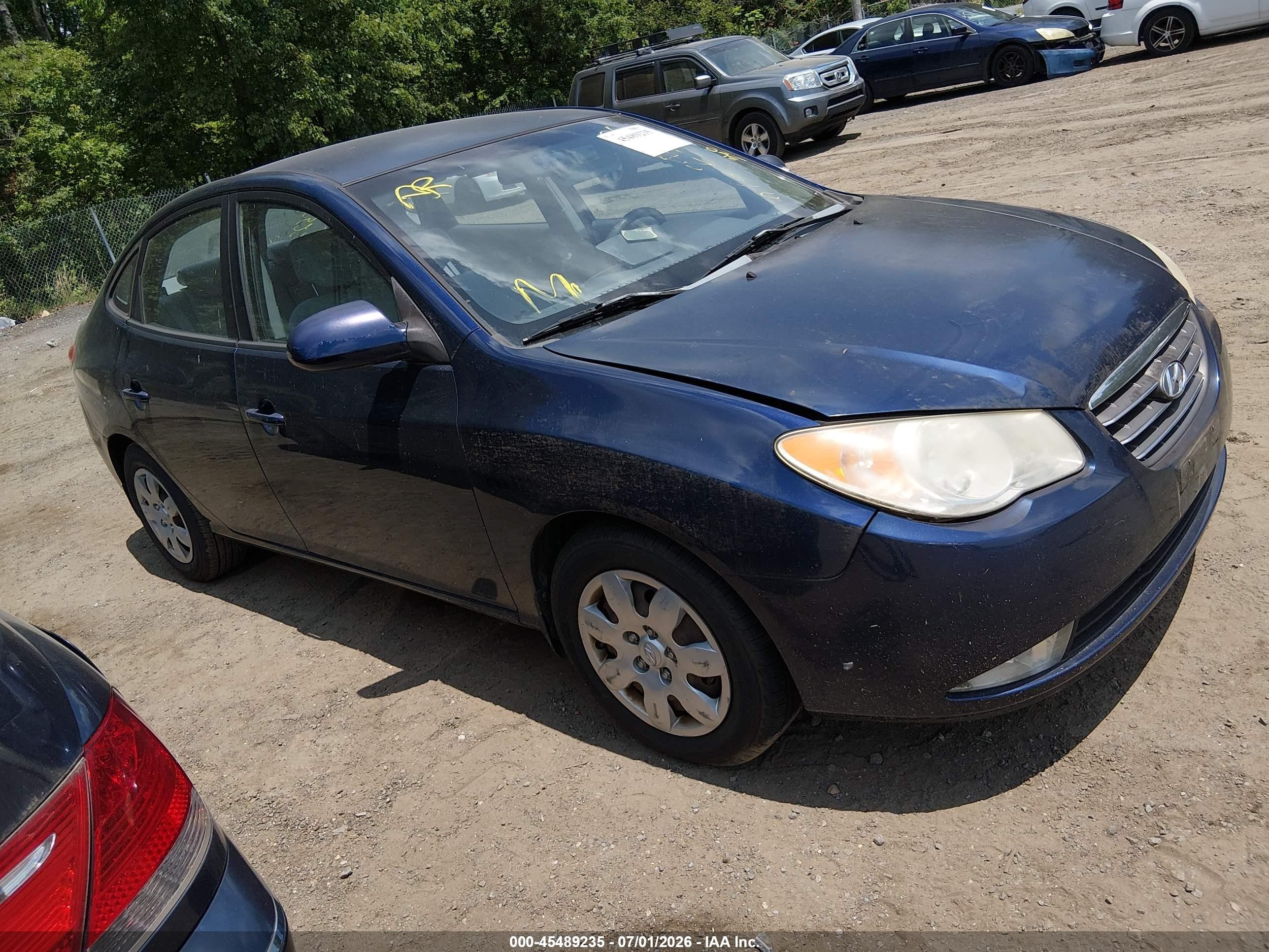 2009 Hyundai Elantra Gls Синий vin: KMHDU46D49U616857