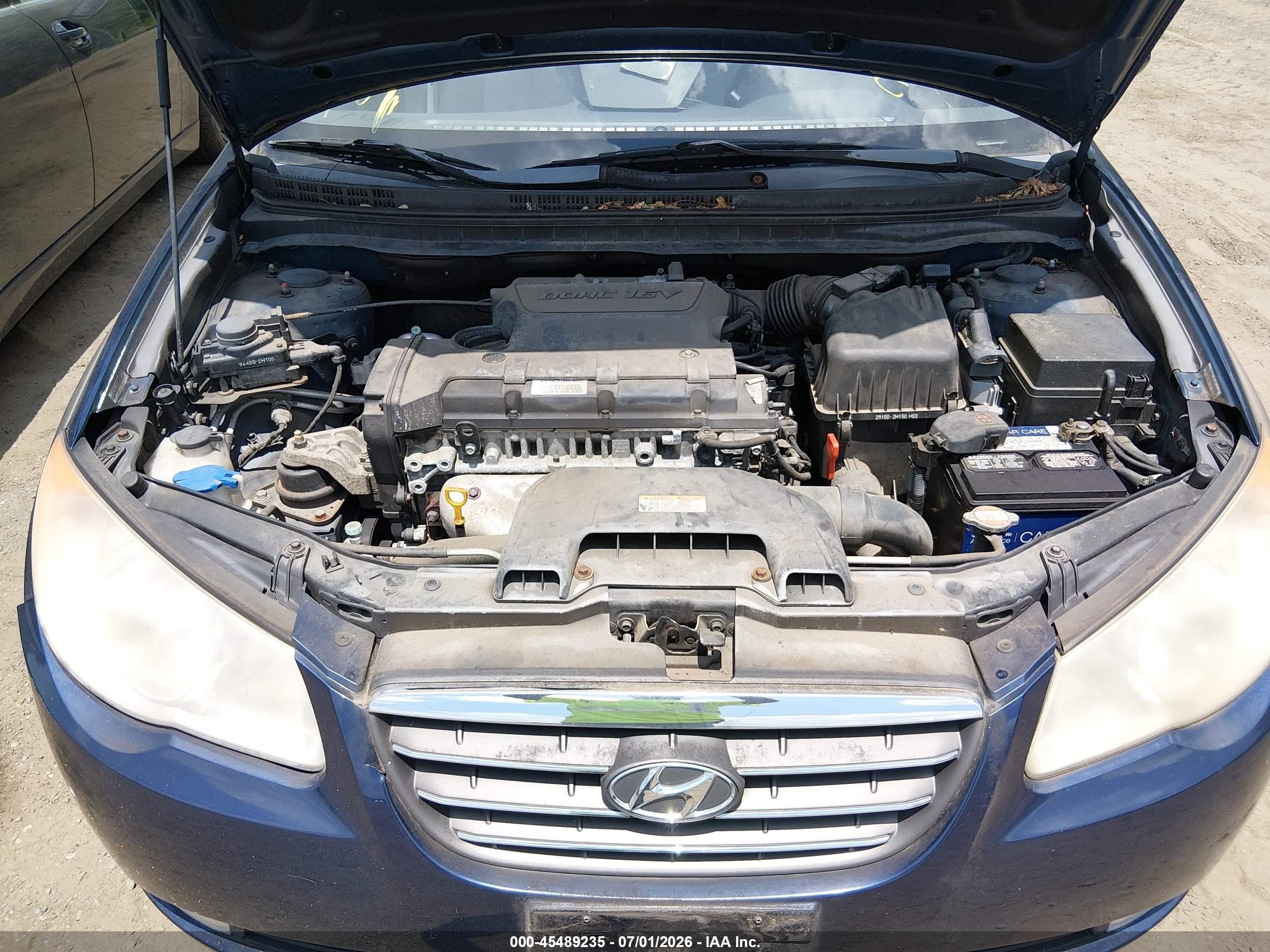 2009 Hyundai Elantra Gls Синий vin: KMHDU46D49U616857