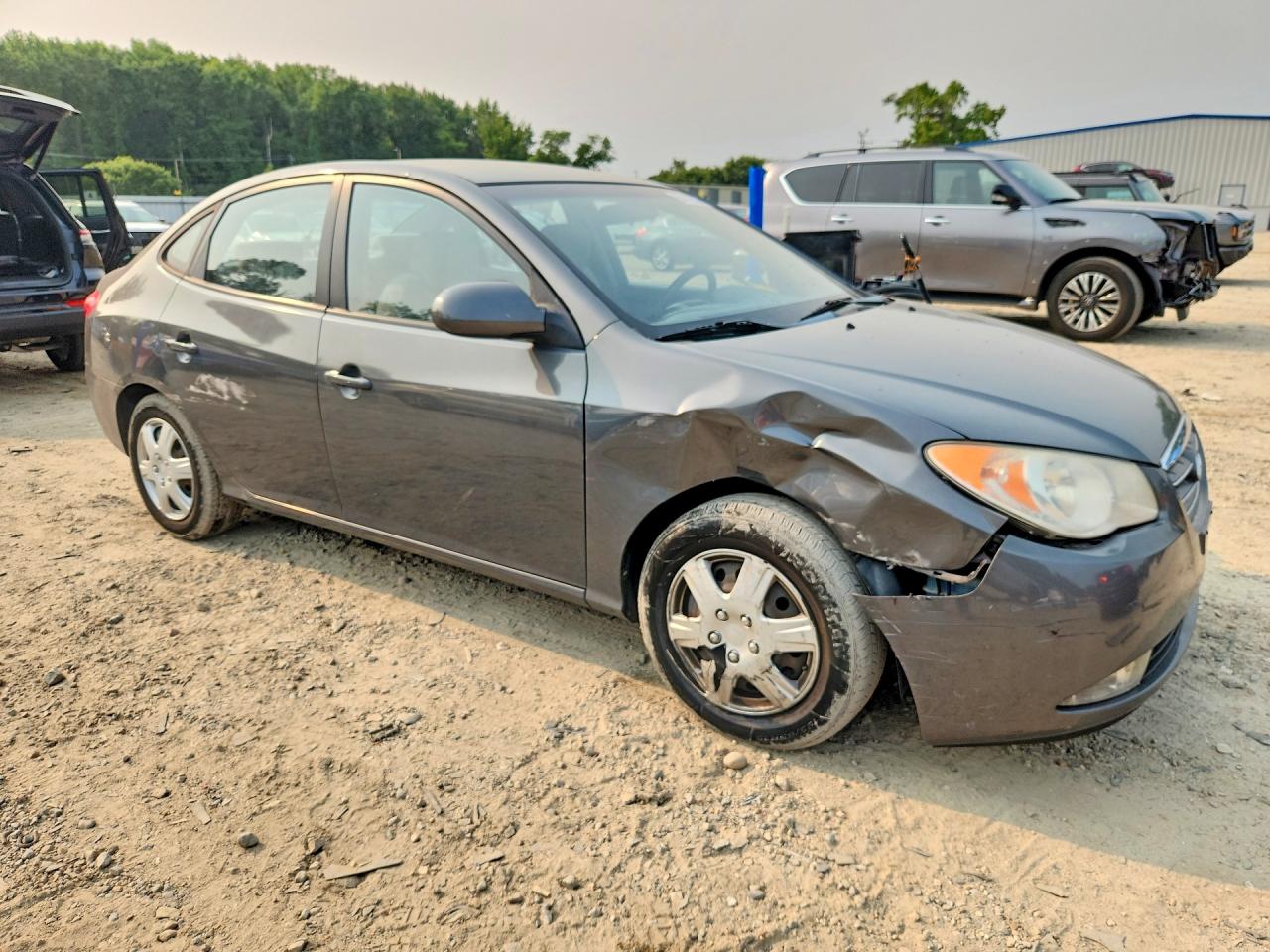 2009 Hyundai Elantra Gls Gray vin: KMHDU46D49U620262